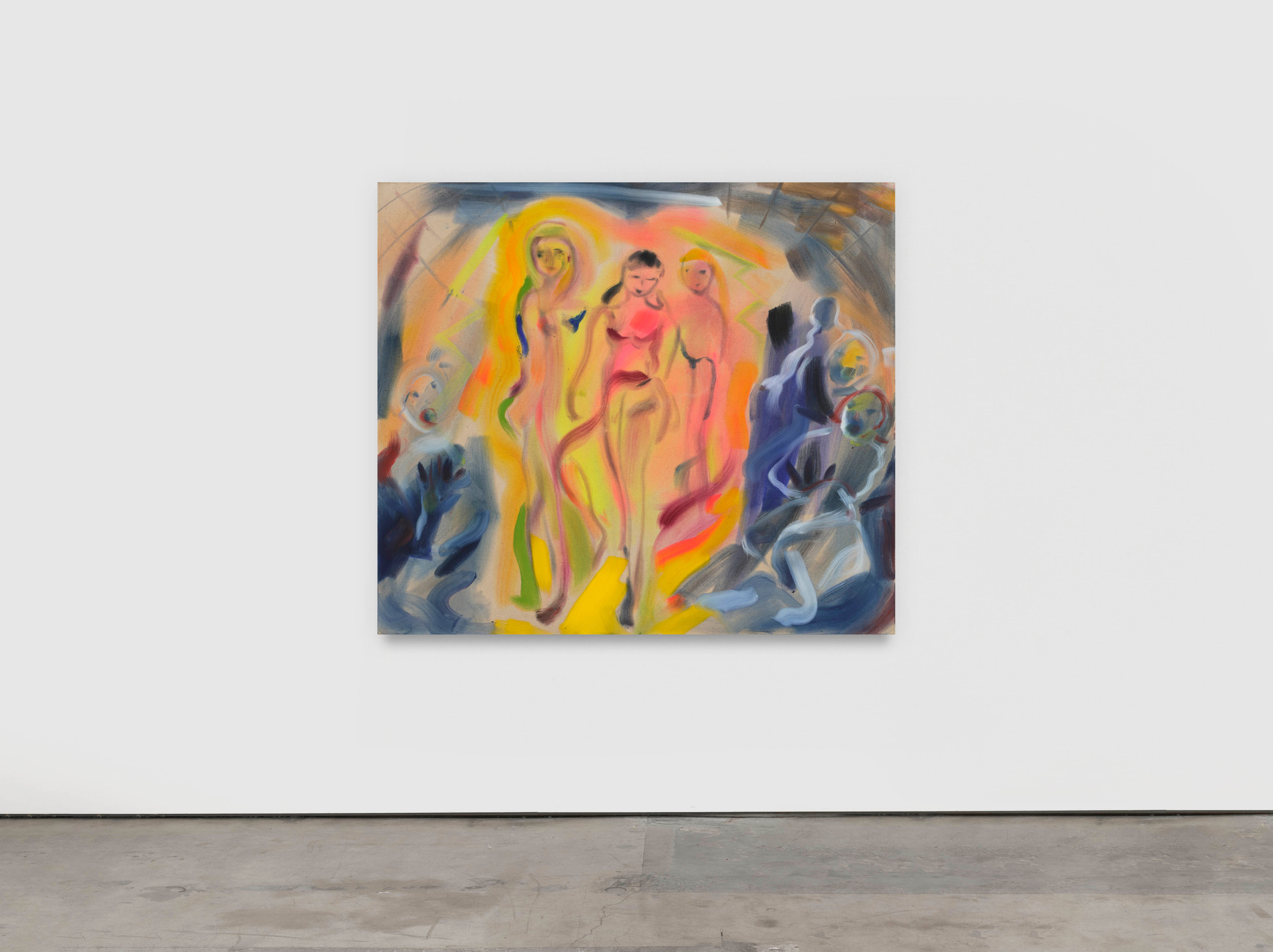 Sophie von Hellermann Shock of the New2024 Acrylic on canvas 140 x 160 cm 55 1/8 x 63 in