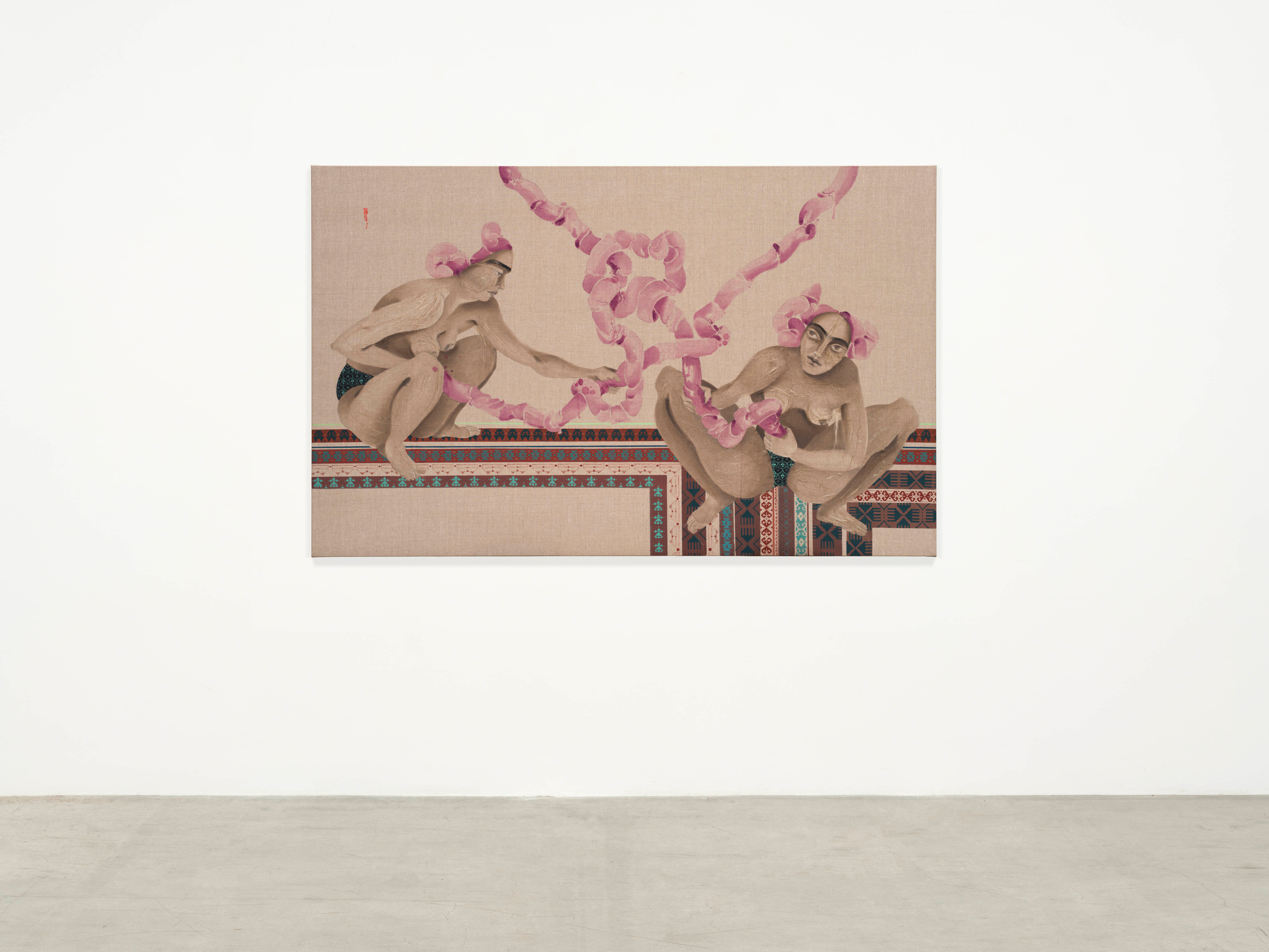 Hayv Kahraman, Flax, torshi and entanglements, 2021