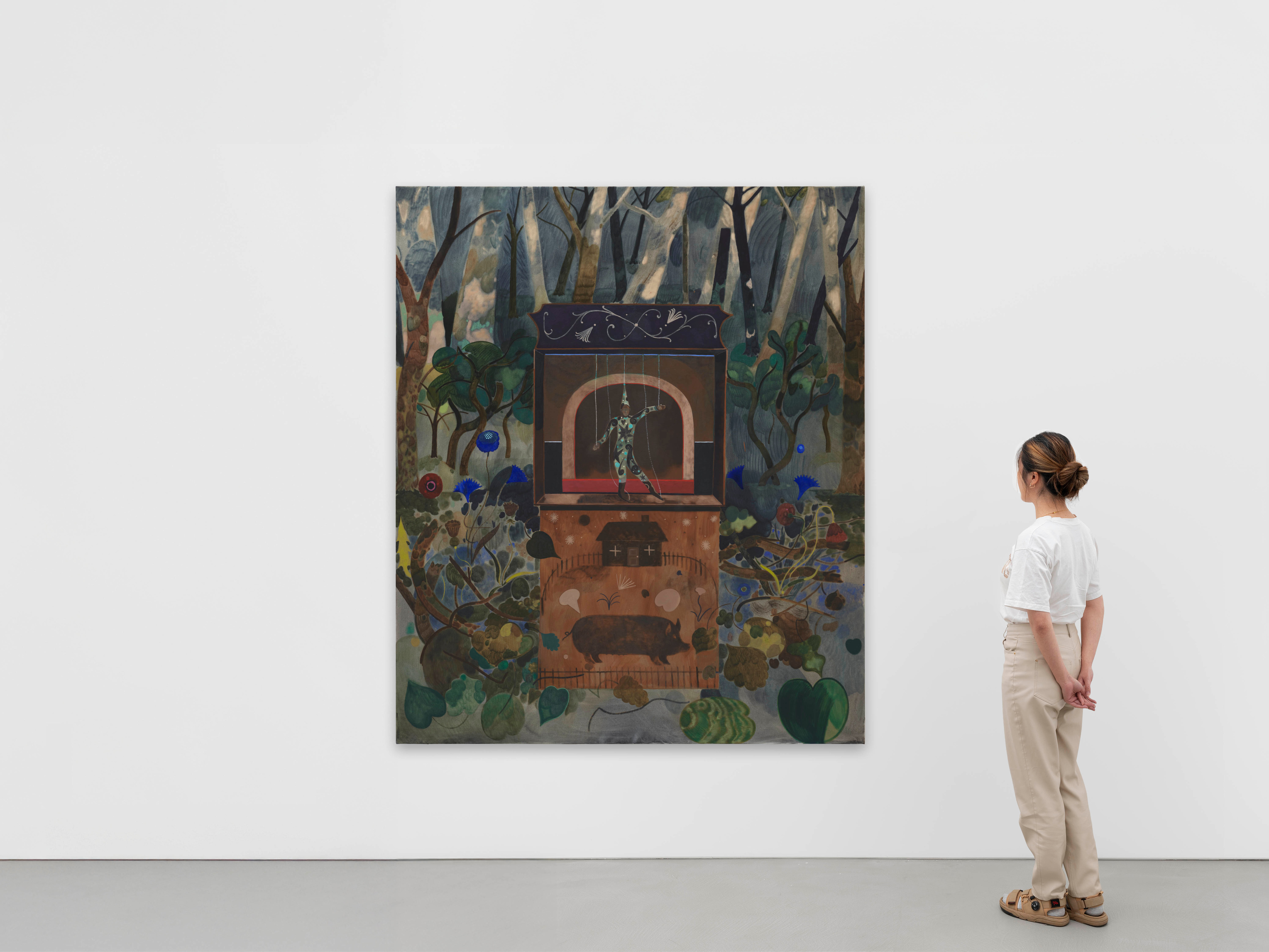 James Owens 'In Heaven Everything is Fine' (Ode to Lynch)2025 Oil on canvas 190 x 160 cm 74 3/4 x...