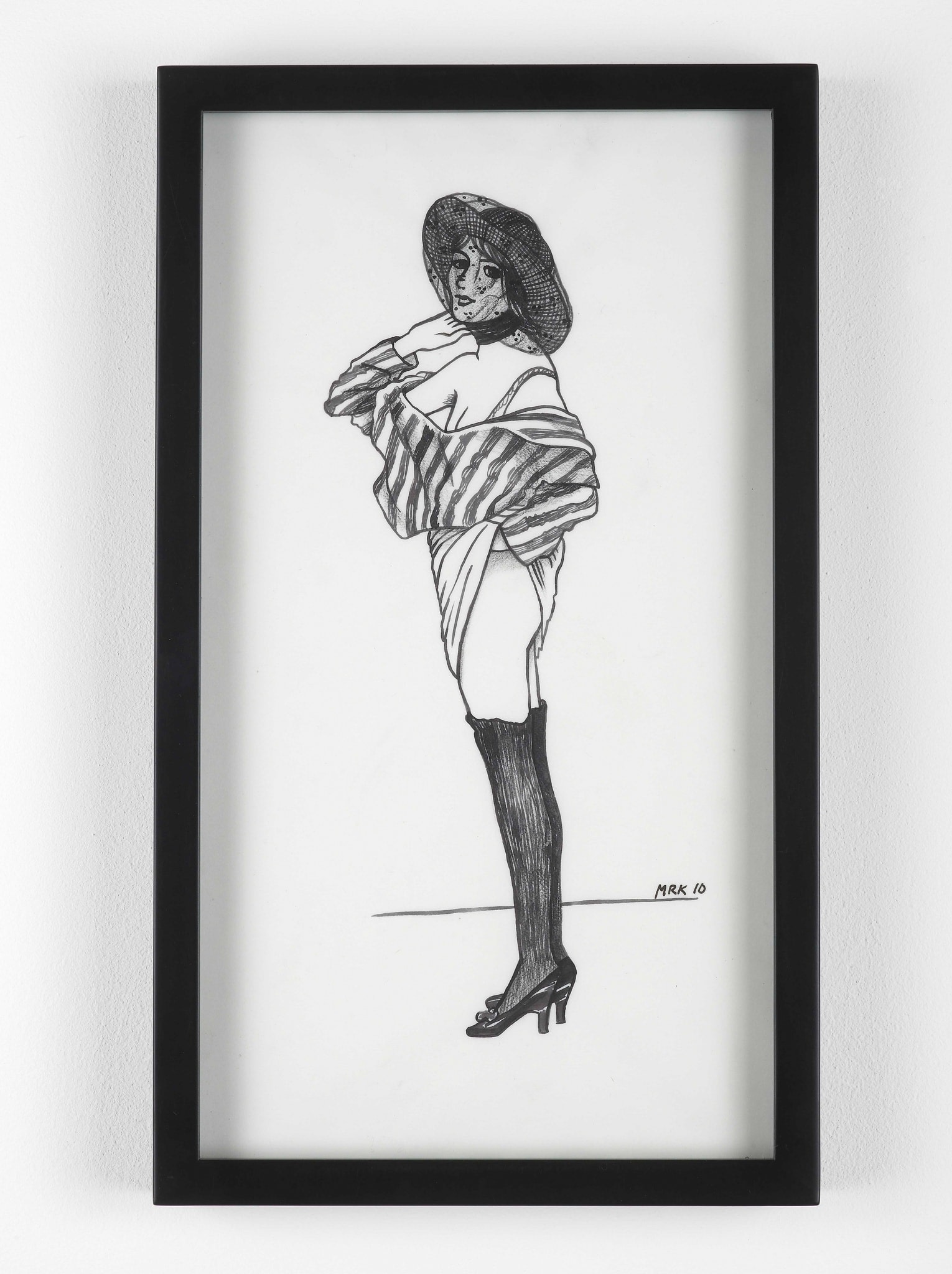 Mary Reid Kelley & Patrick Kelley Hat Girl2010 Ink and graphite on vellum 8 1/2 x 11 inches