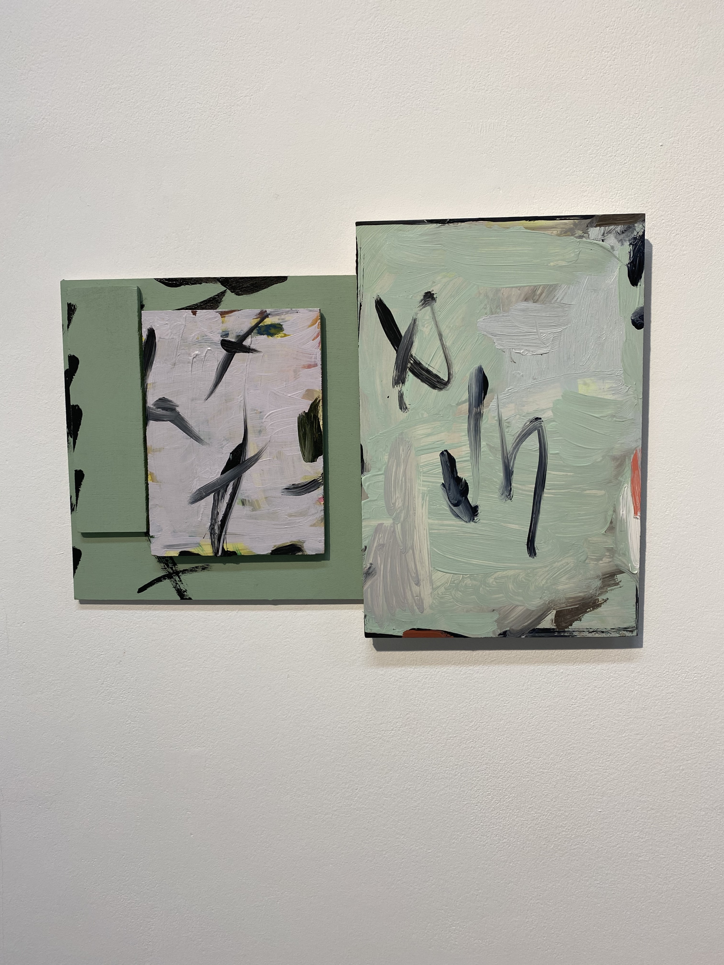 Mary Ramsden Icon 112019 Oil on board 30 x 42 x 2 cm 11 3/4 x 16 1/2 x 3/4...