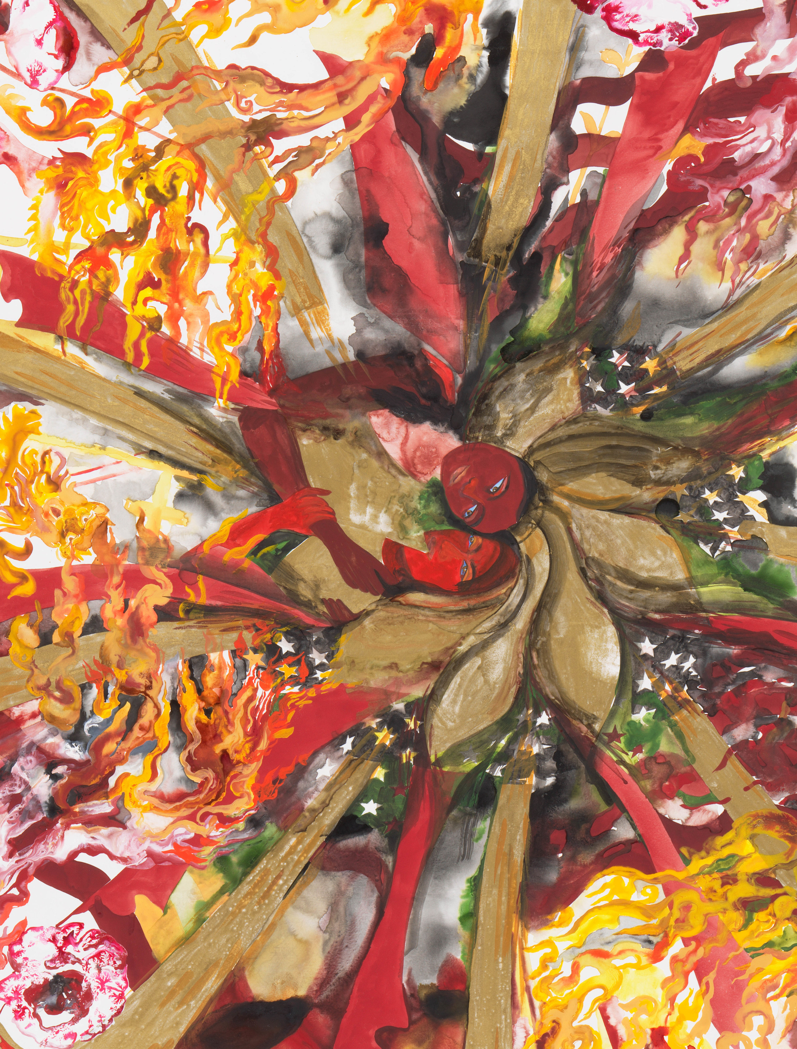 Shahzia Sikander, Gold & Diamond, 2021