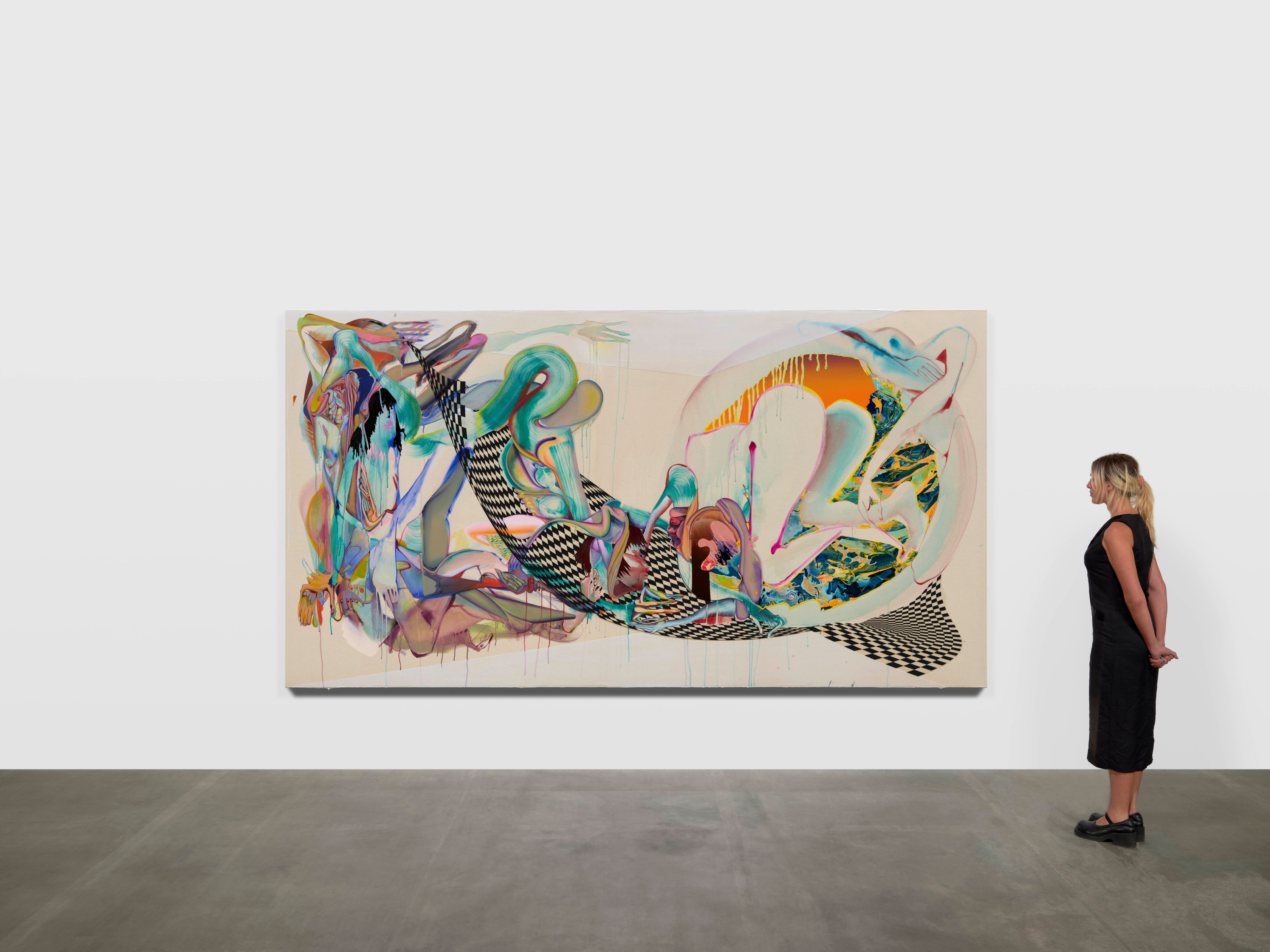 Christina Quarles Eddy2024 - 2025 Acrylic on canvas 177.8 x 330.2 cm 70 x 130 in