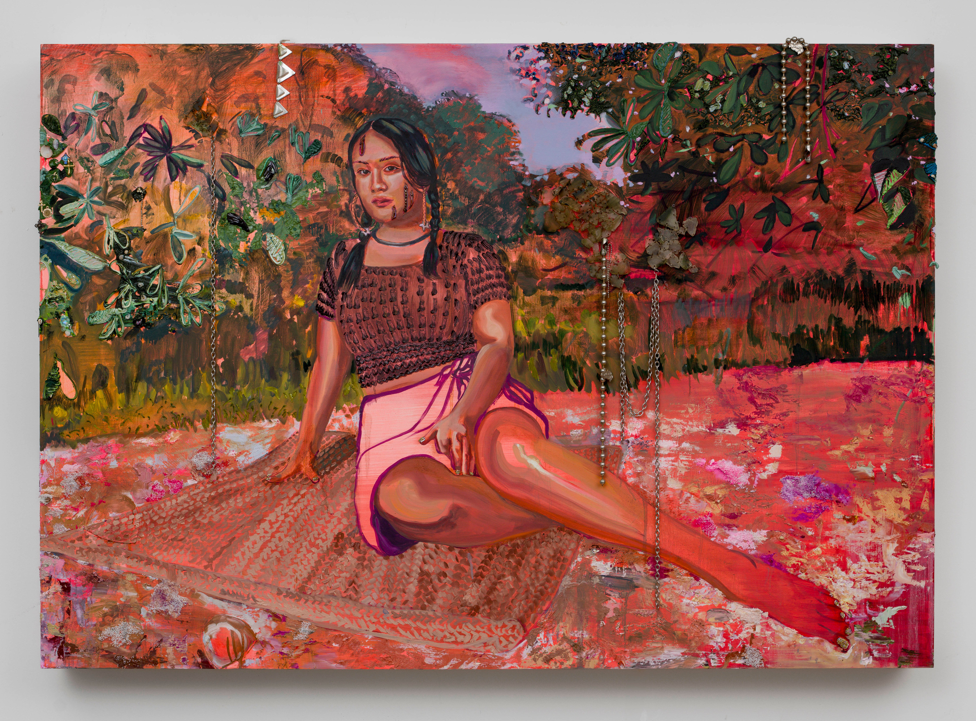 Gisela McDaniel, Na'rosa (to make pink), 2025