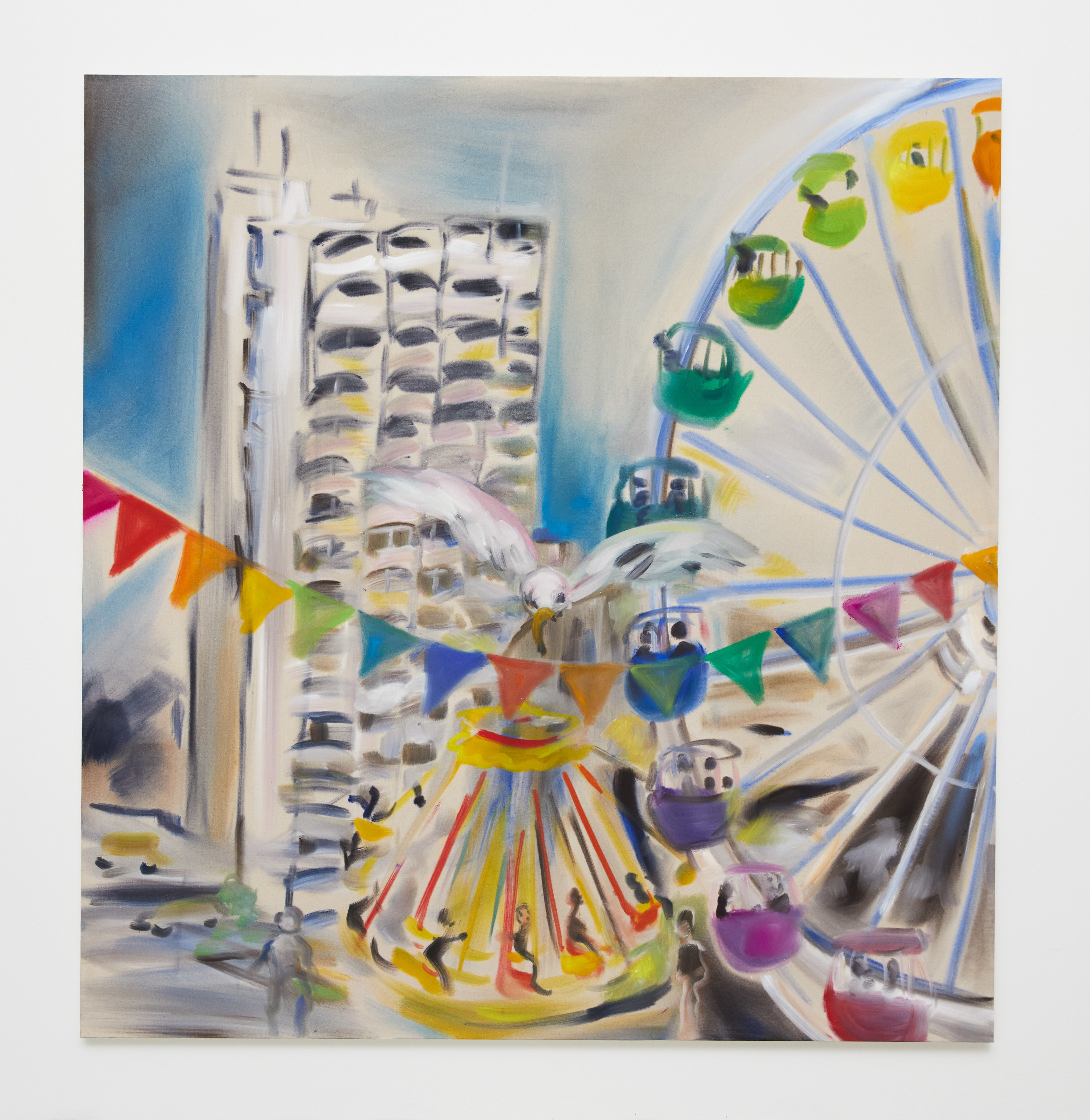 Sophie von Hellermann 3x Afresh2023 Acrylic on canvas 200 x 190 cm 78 3/4 x 74 3/4 in