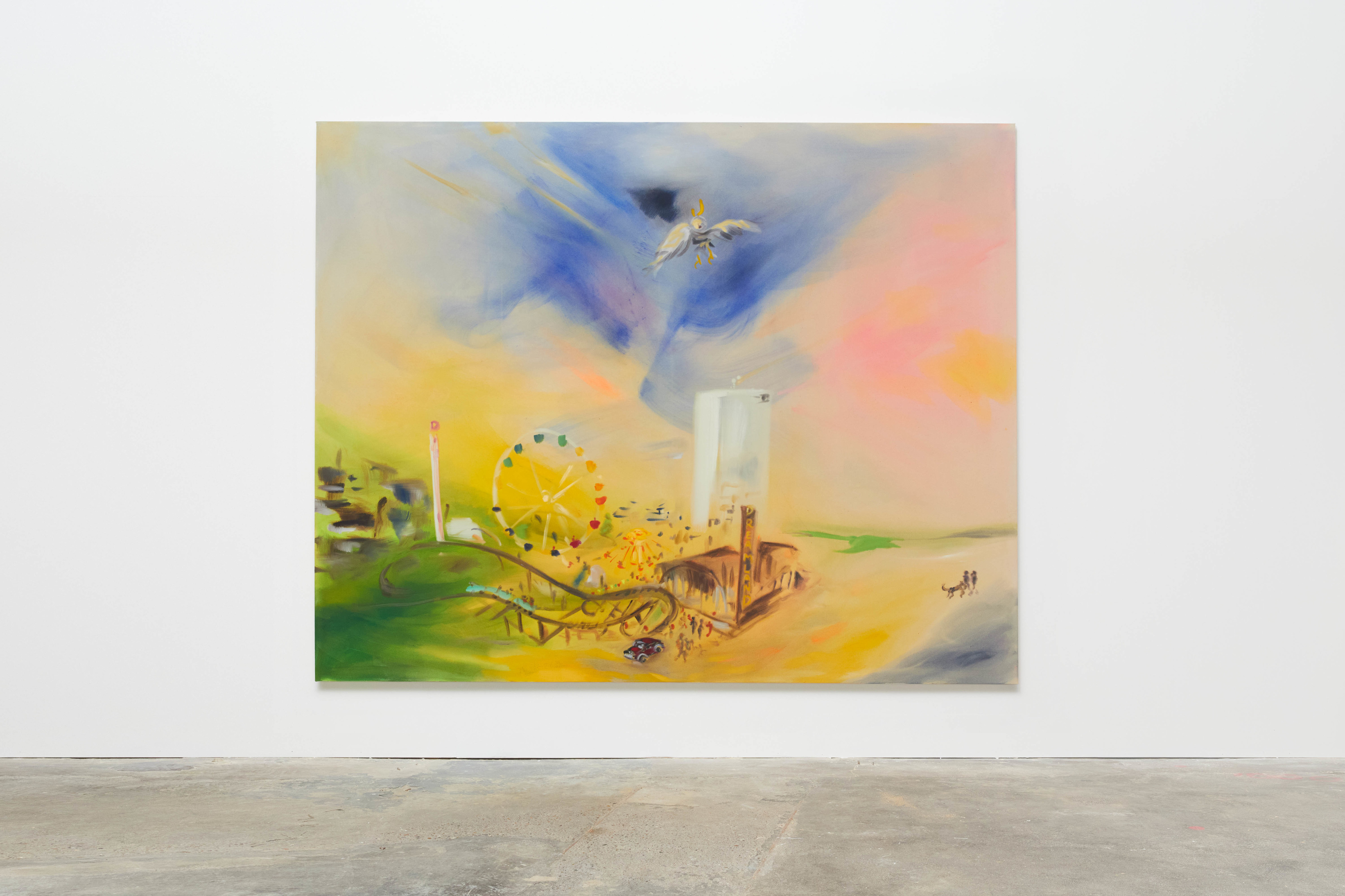 Sophie von Hellermann Mid Flight2023 Acrylic on canvas 243.8 x 304.8 cm 96 x 120 in