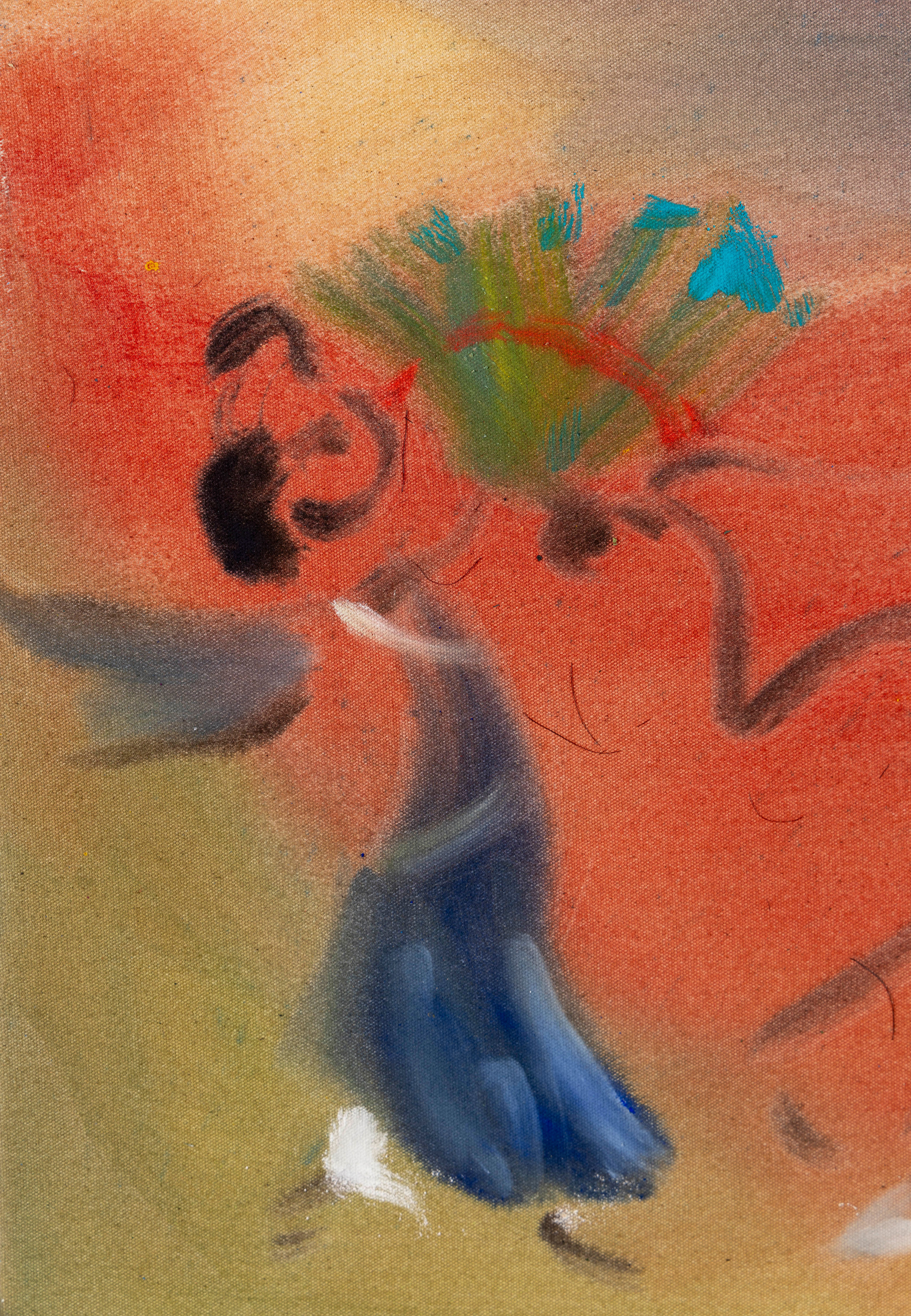 Sophie von Hellermann Two Fans2025 Acrylic on canvas 61 x 71 cm 24 x 28 in