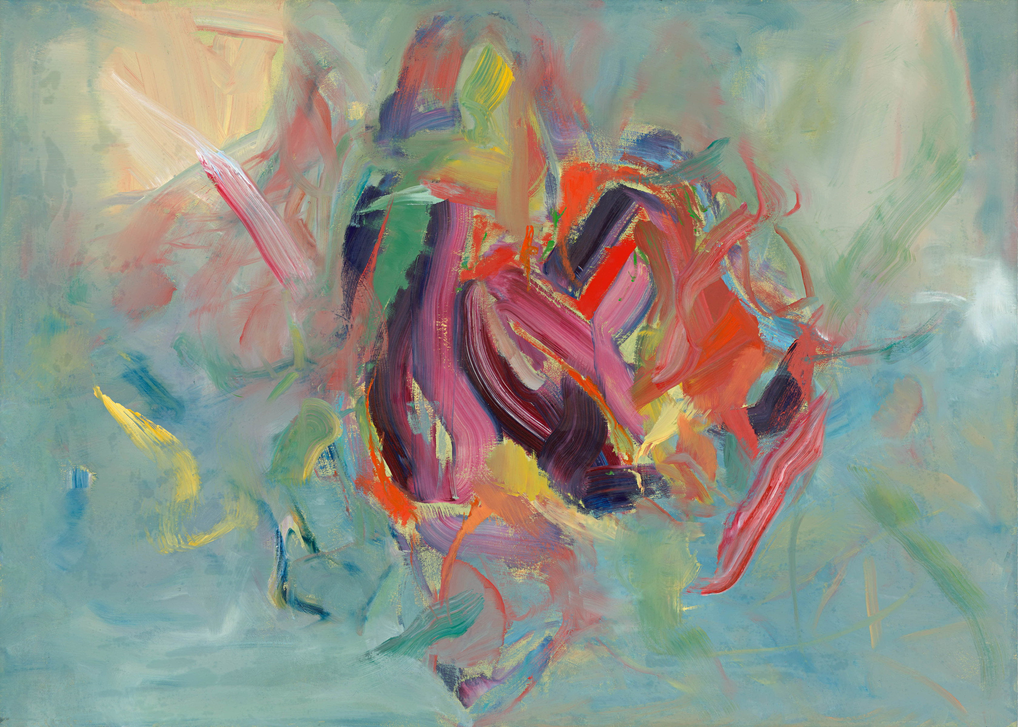 Sabine Moritz Tiger Eye II2021 Oil on paper 100 x 140 cm 39 3/8 x 55 1/8 in