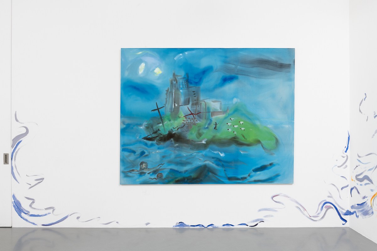 Sophie von Hellermann Treasure Island2017 Acrylic on canvas 180 x 230 cm 70 7/8 x 90 1/2 in