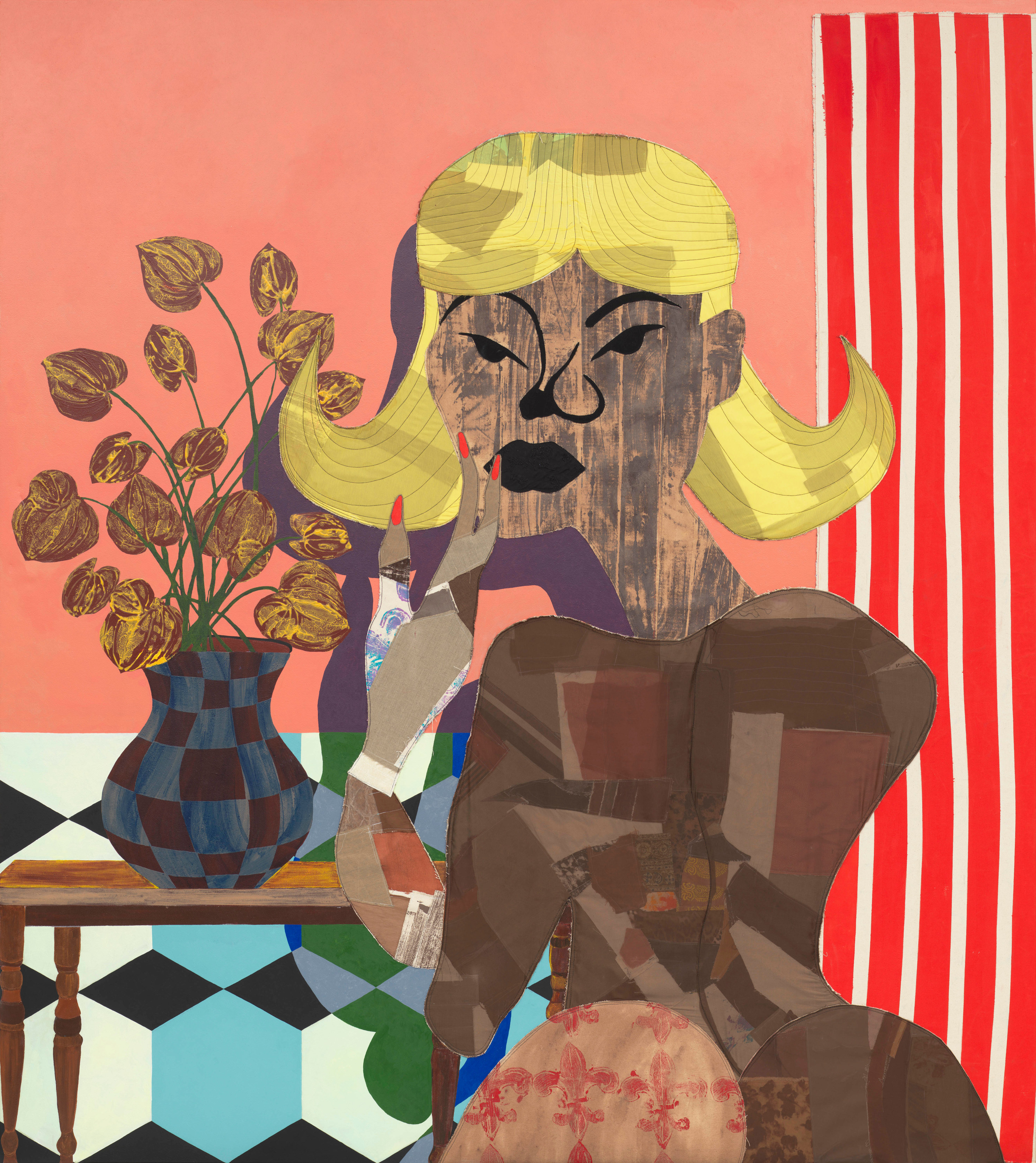 Tschabalala Self, Black Blonde, 2025