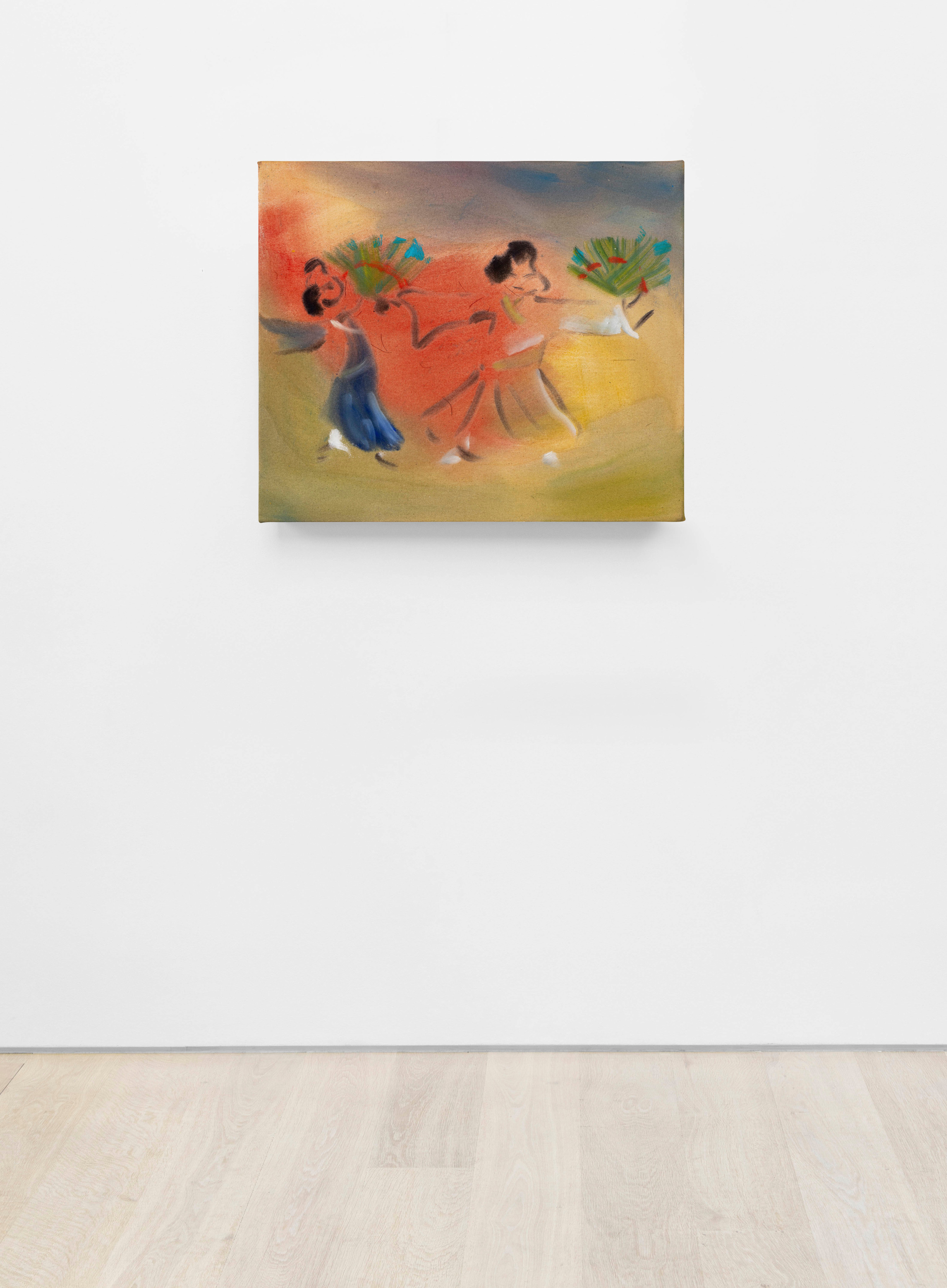 Sophie von Hellermann Two Fans2025 Acrylic on canvas 61 x 71 cm 24 x 28 in