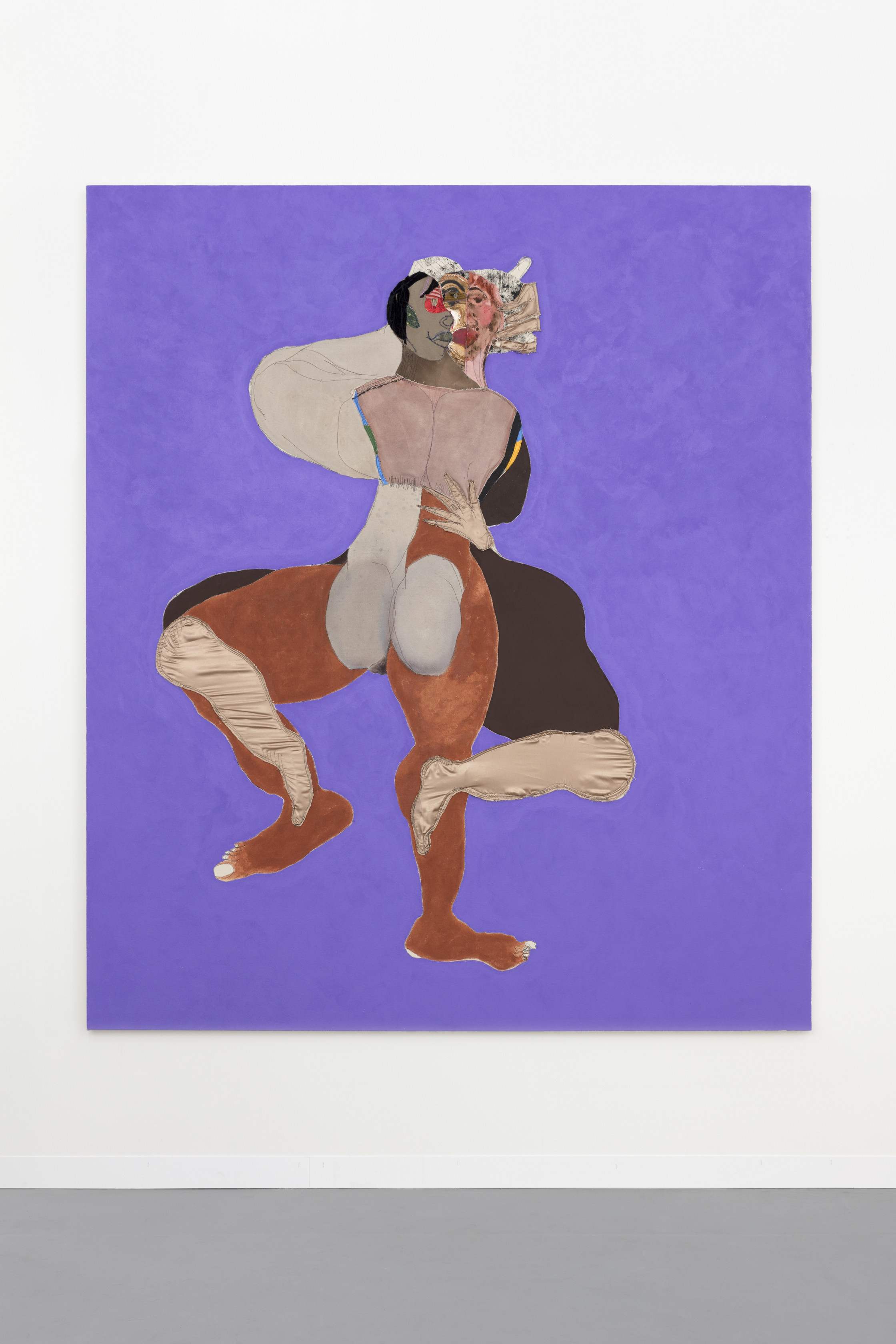 Tschabalala Self, Big Toe , 2019