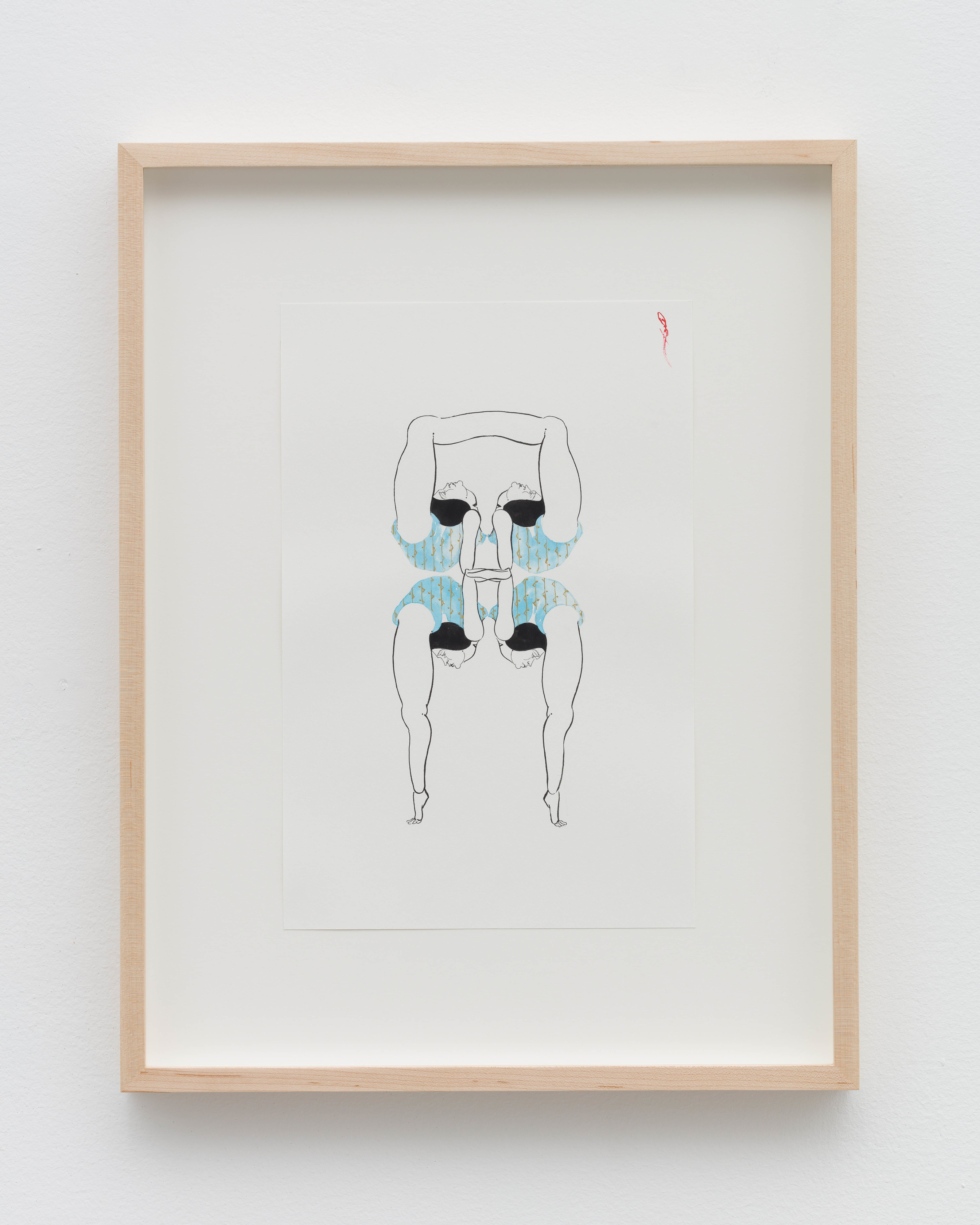 Hayv Kahraman Bend Drawing 22020 Watercolour on paper 32.5 x 21.5 cm 12 3/4 x 8 1/2 in