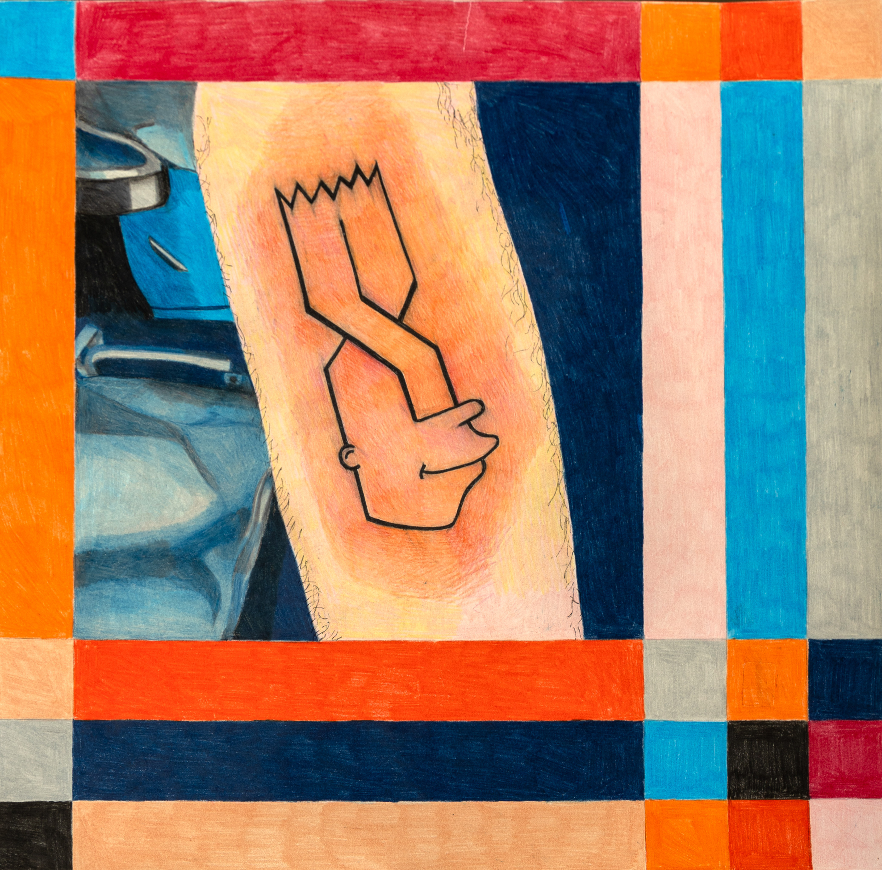 Keren Cytter, Bart tattoo, 2018
