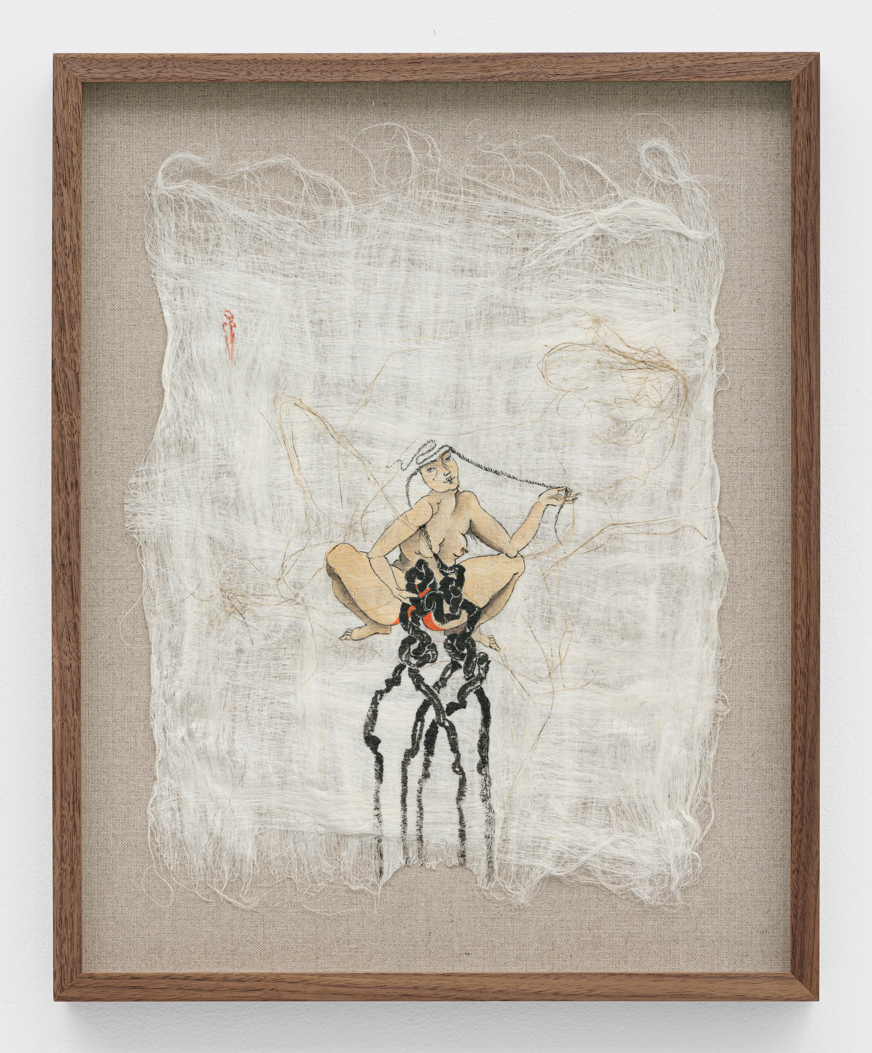 Hayv Kahraman, Eyebrow-gut-brain axis, 2021