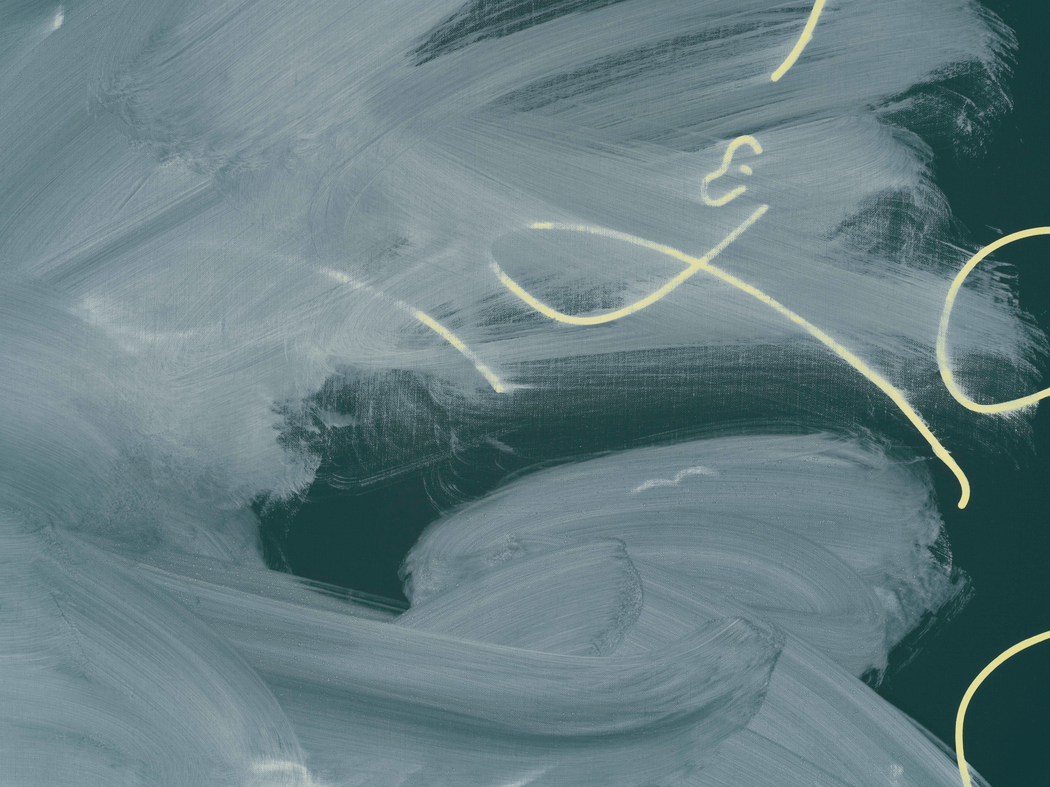 Tala Madani, Blackboard (Wiped), 2024
