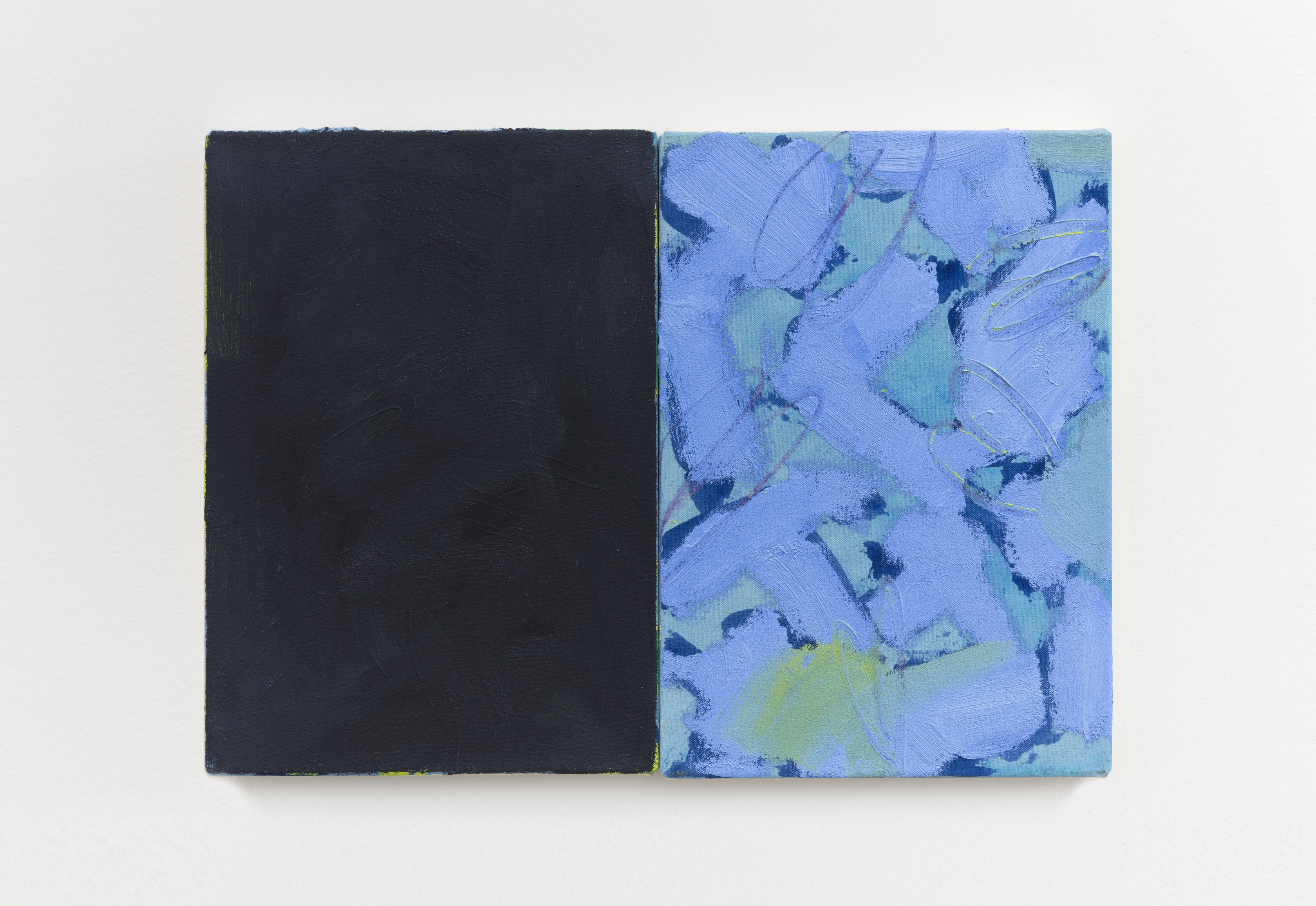Mary Ramsden Designated Partner2017 Oil on canvas 30 x 21 cm (each panel)