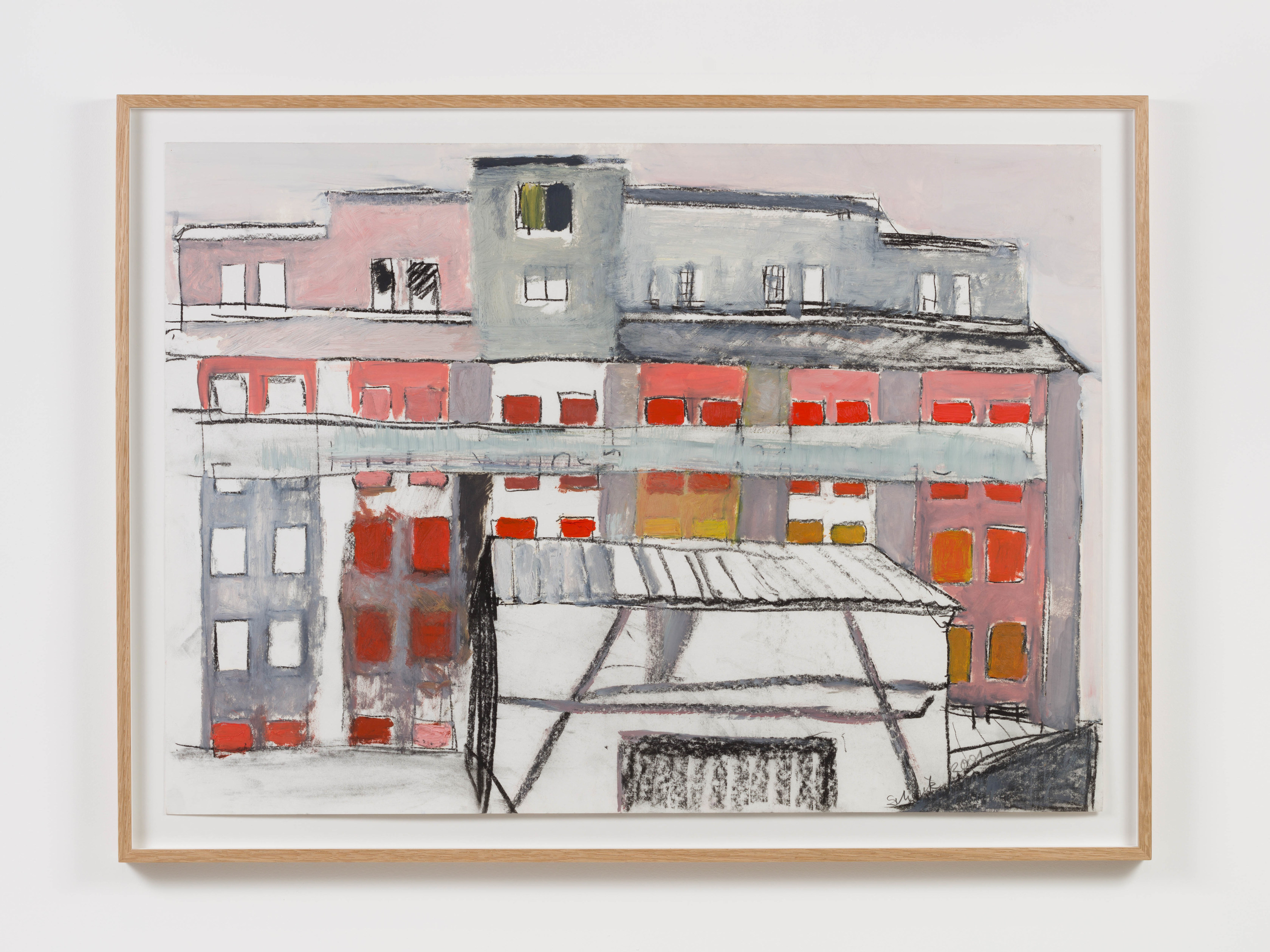 Sabine Moritz Warehouse II2001 Charcoal, oil on paper 50 x 70 cm 19 3/4 x 27 1/2 in