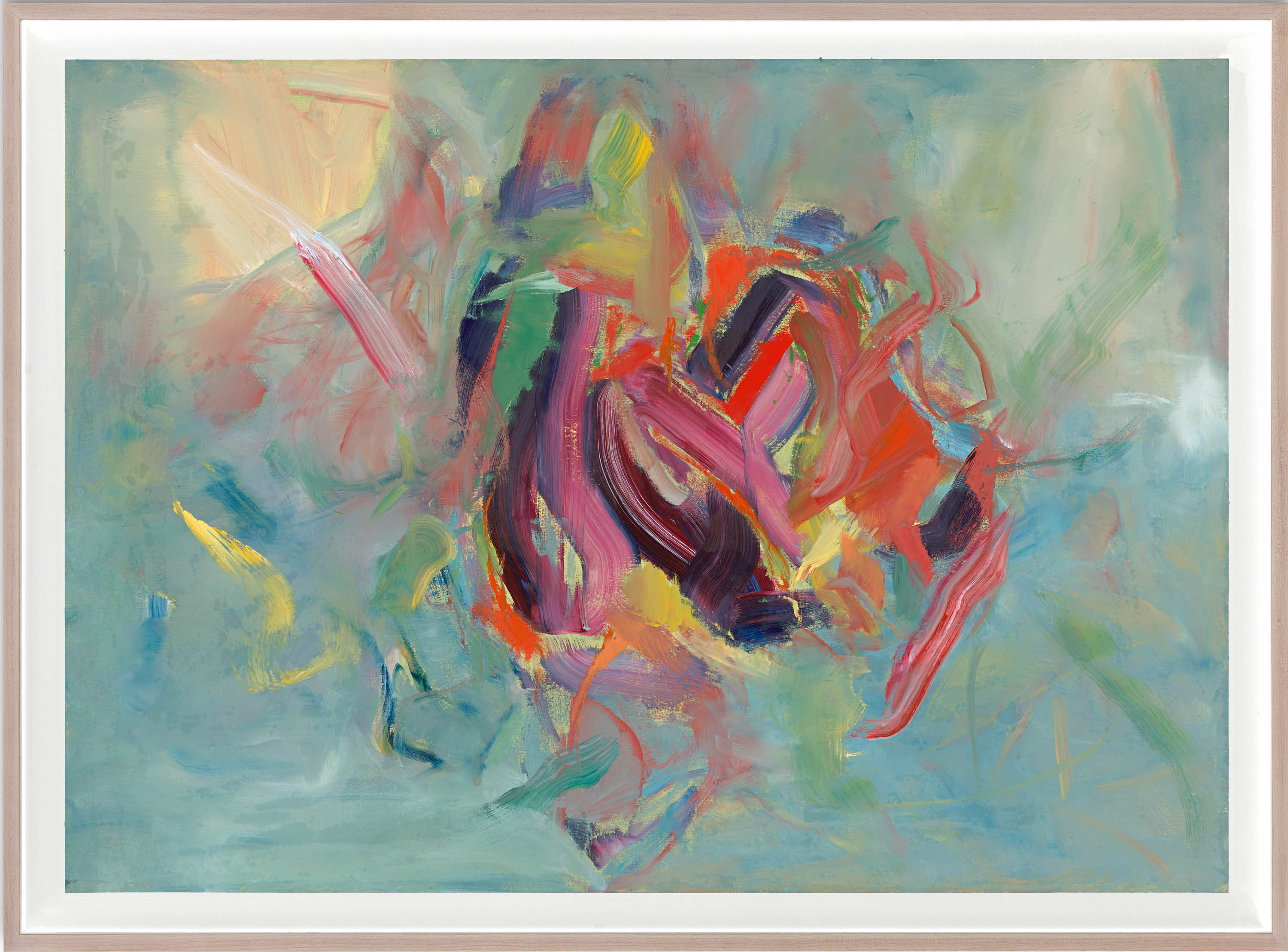 Sabine Moritz Tiger Eye II2021 Oil on paper 100 x 140 cm 39 3/8 x 55 1/8 in