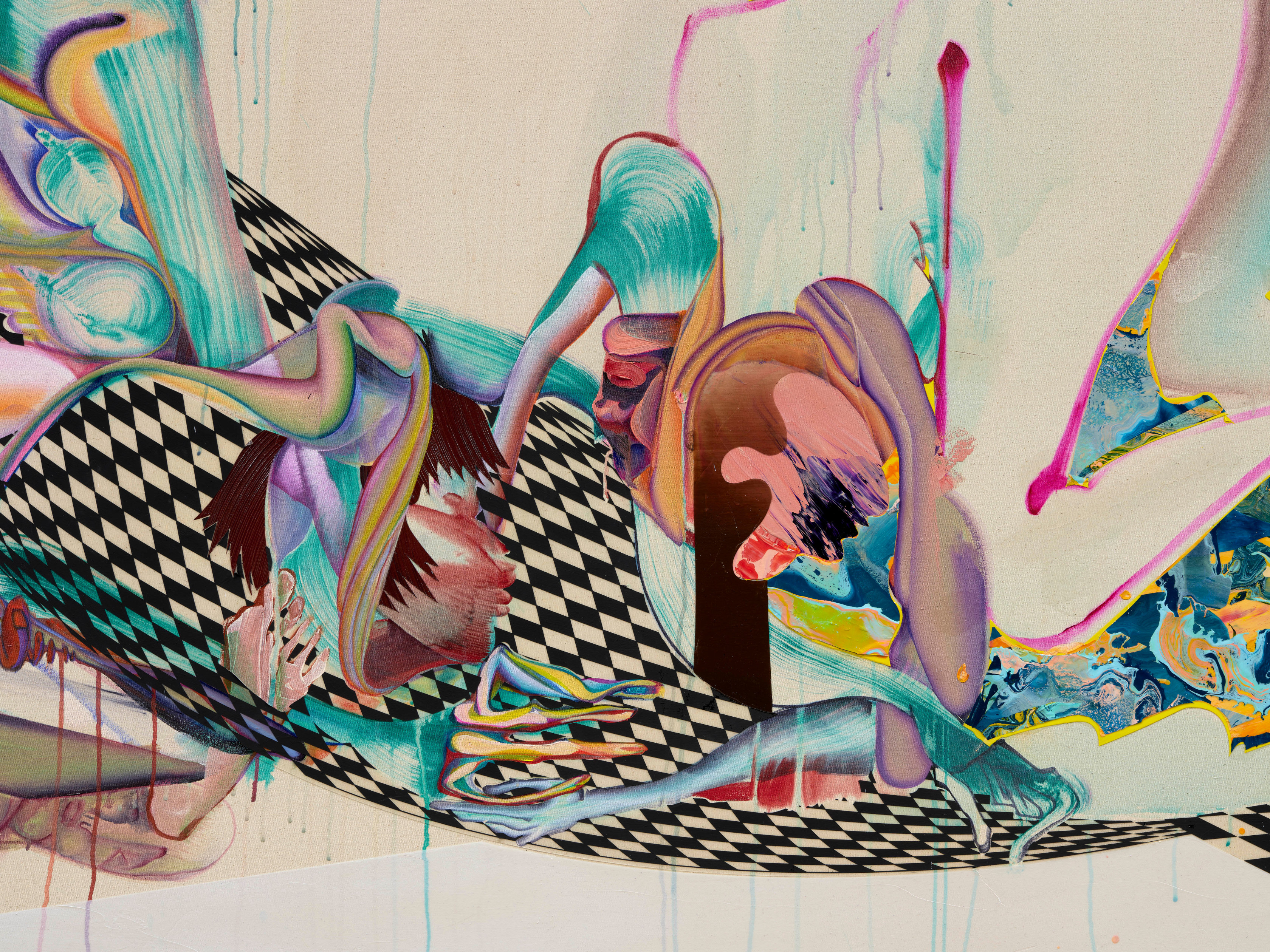 Christina Quarles Eddy2024 - 2025 Acrylic on canvas 177.8 x 330.2 cm 70 x 130 in