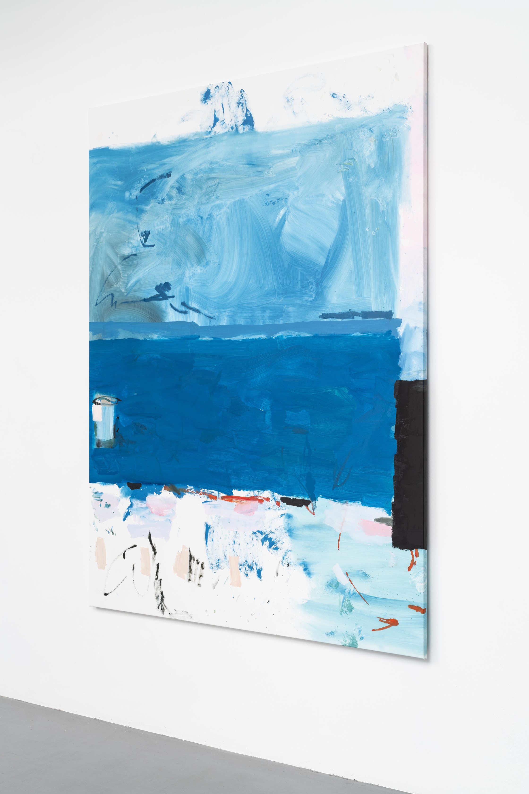 Mary Ramsden false cast2019 Oil on polyester 200 x 150 cm 78 3/4 x 59 1/8 in