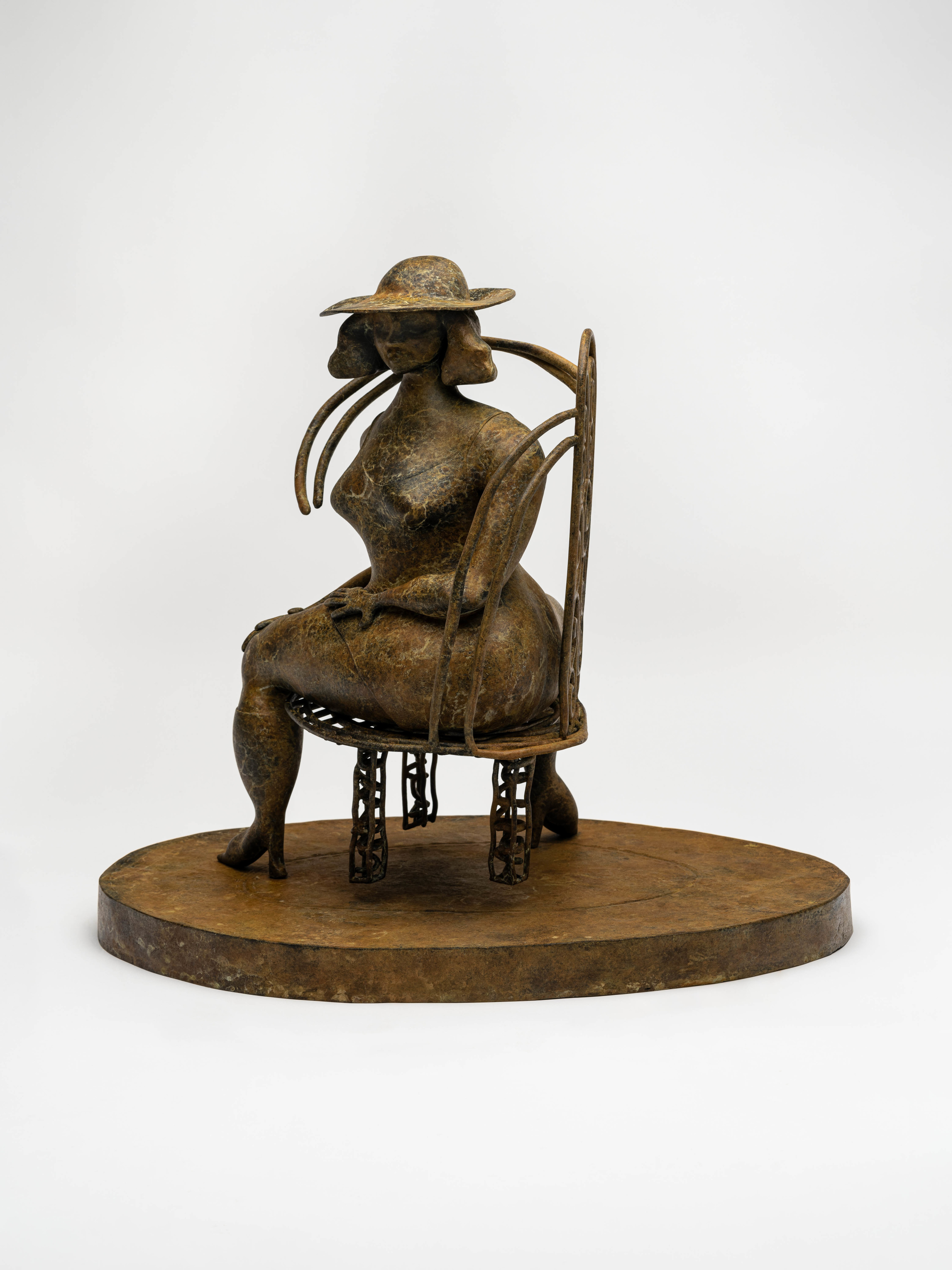 Tschabalala Self, Seated Bronze, 2022