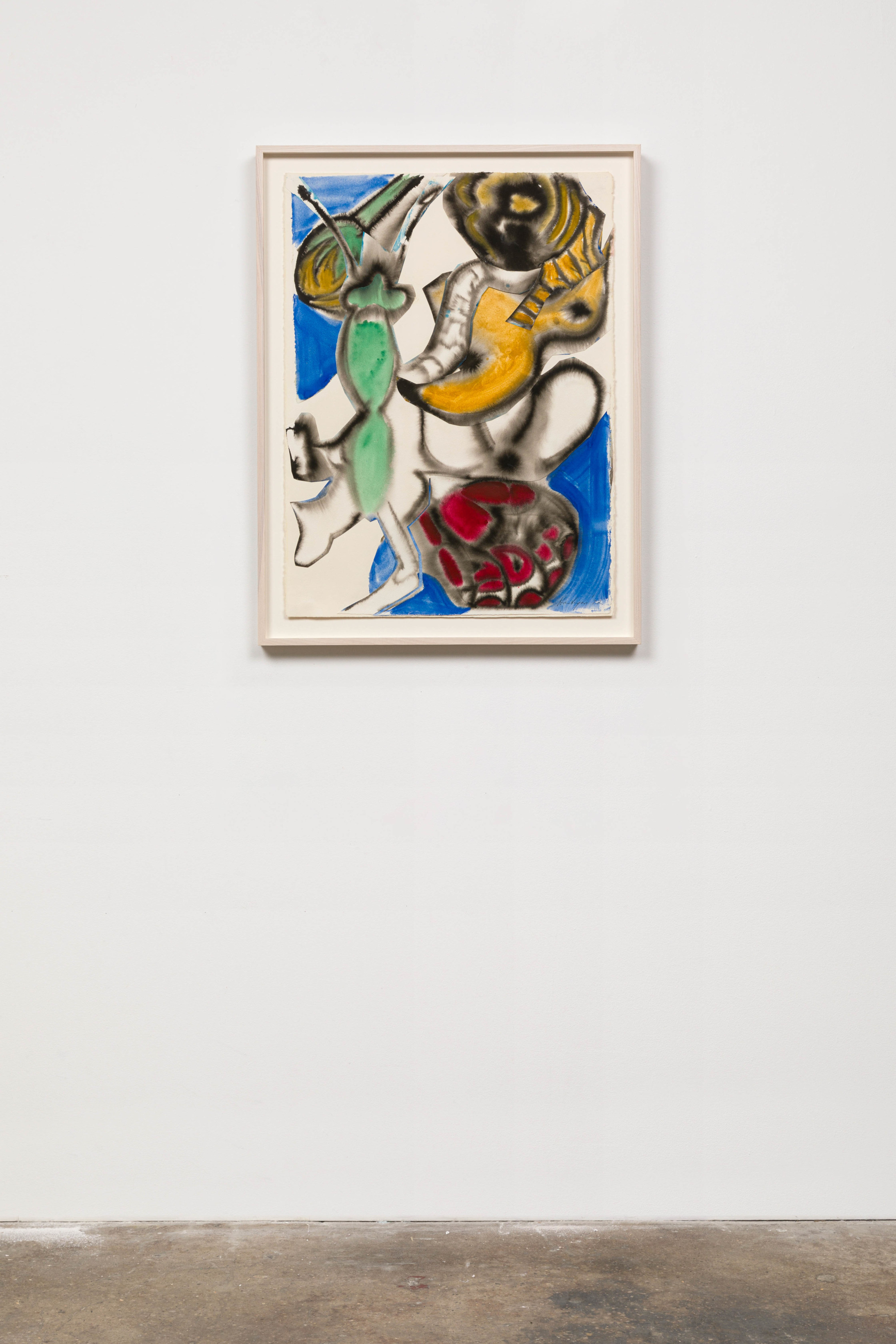 Grace Hartigan Tide Pool1972 Watercolor and shaped paper collage 76.2 x 57.1 cm 30 x 22 1/2 in