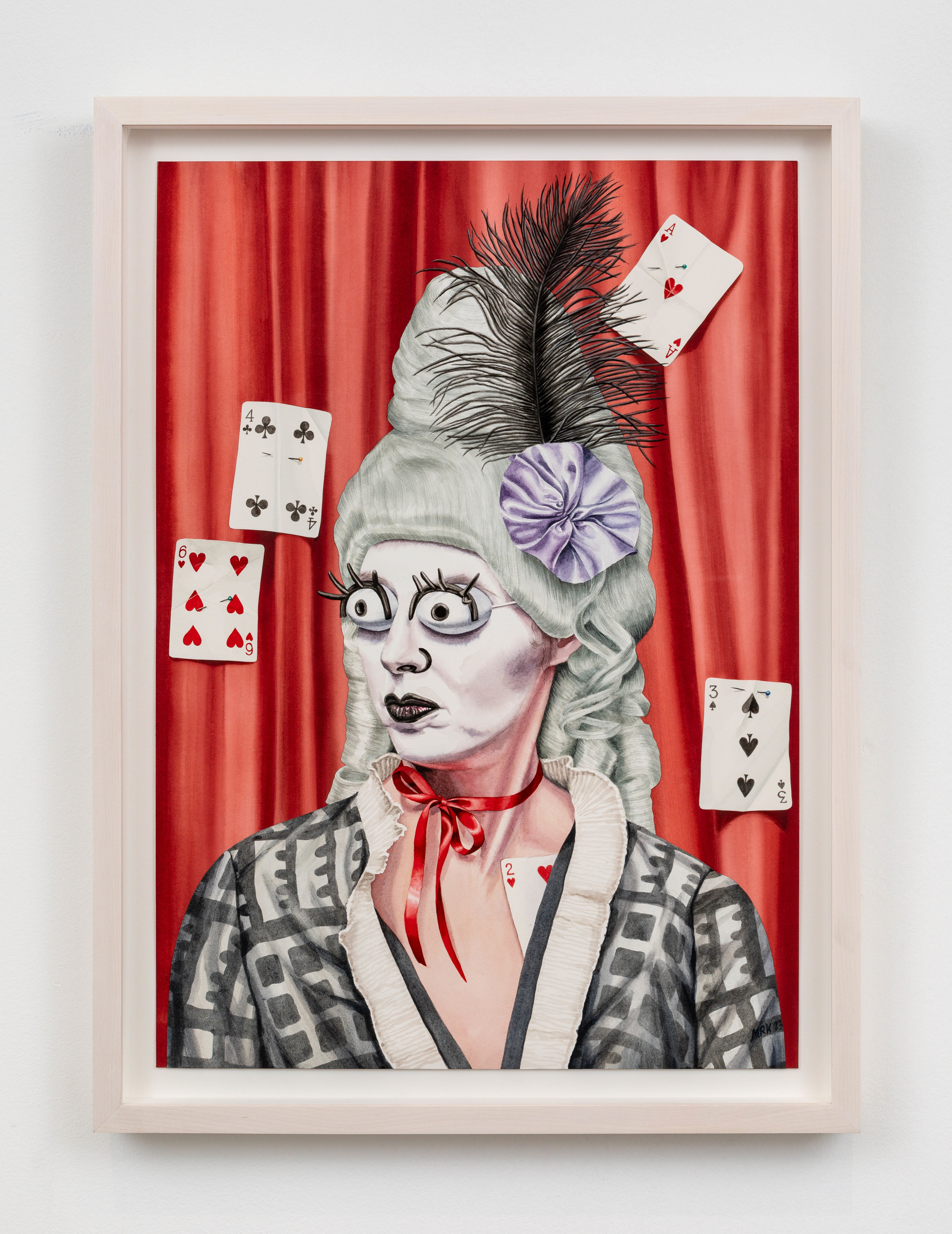 Mary Reid Kelley & Patrick Kelley Aristocrat2023 Watercolour, goache, and acrylic on collaged paper Unframed: 61 x 43.2 cm 24...