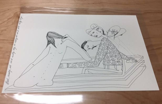 Christina Quarles Untitled (But Really)2018 Ink on paper 33.02 x 48.26cm 13 x 19 inches
