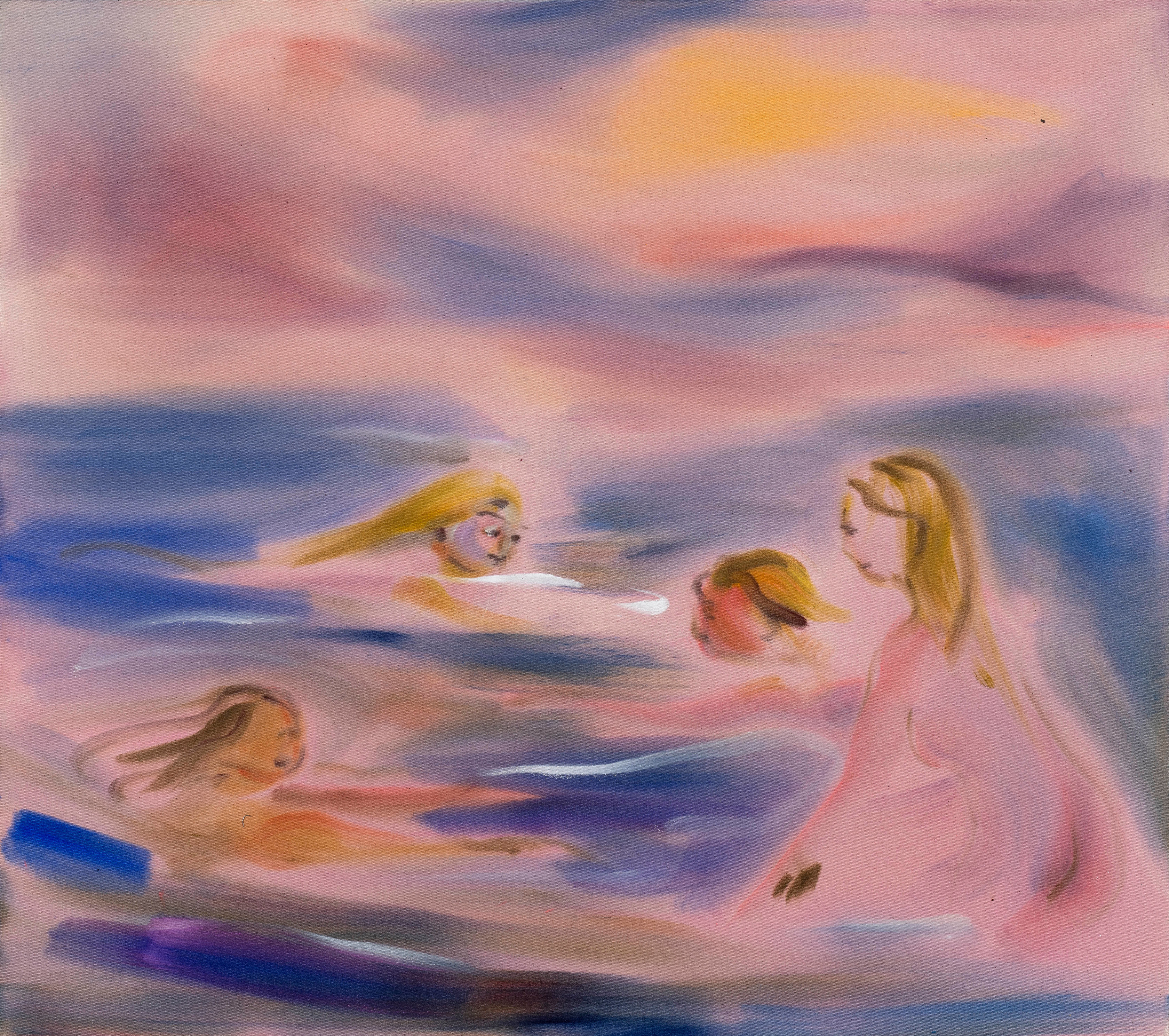 Sophie von Hellermann Negation Elation2025 Acrylic on canvas 140 x 160 cm 55 1/8 x 63 in