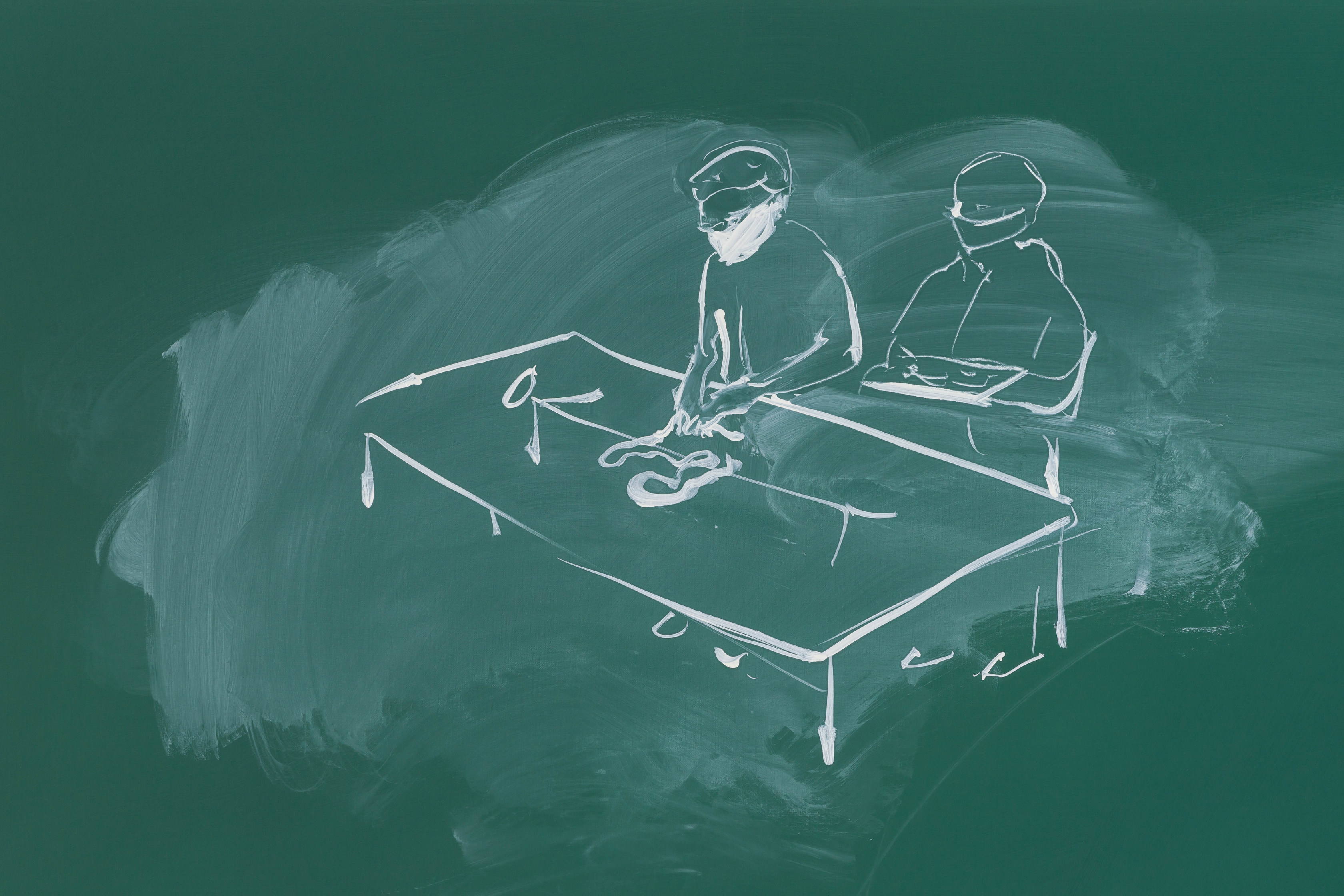Tala Madani, Blackboard (Further Education), 2021