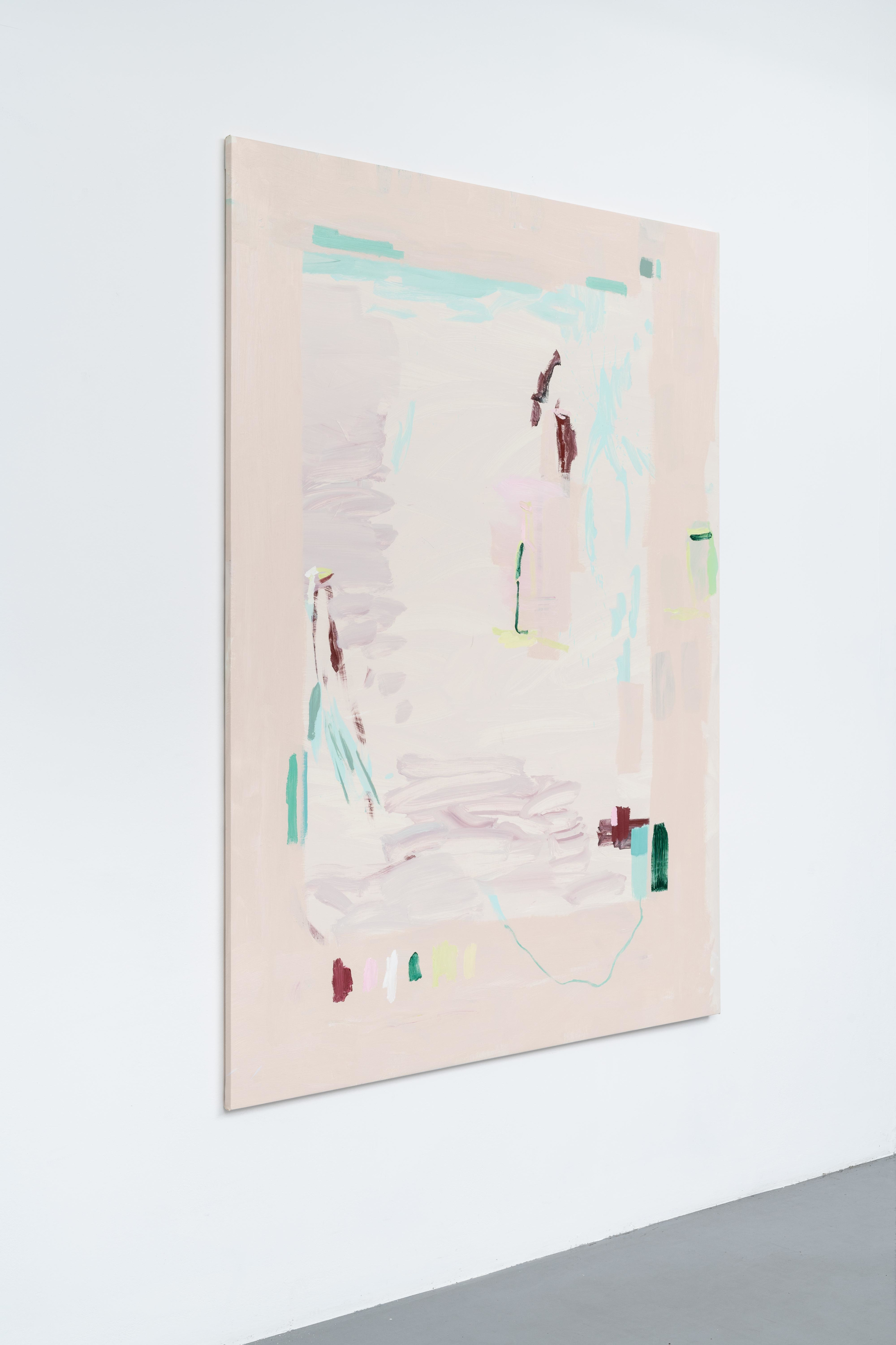 Mary Ramsden reporting from the scene2019 Oil on polyester 200 x 140 cm 78 3/4 x 55 1/8 in