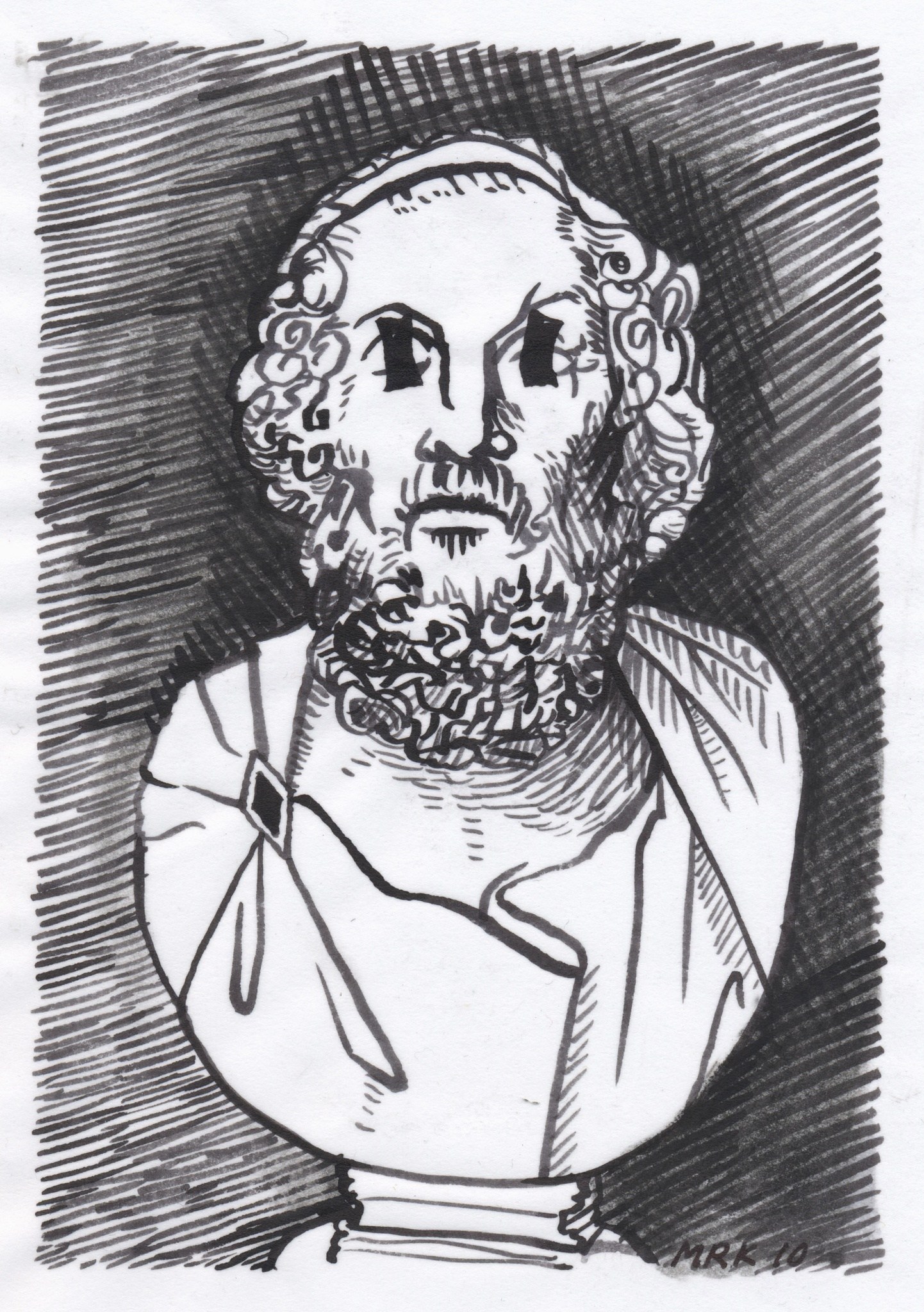 Mary Reid Kelley & Patrick Kelley Homer2010 Ink and graphite on vellum 8 1/2 x 11 inches