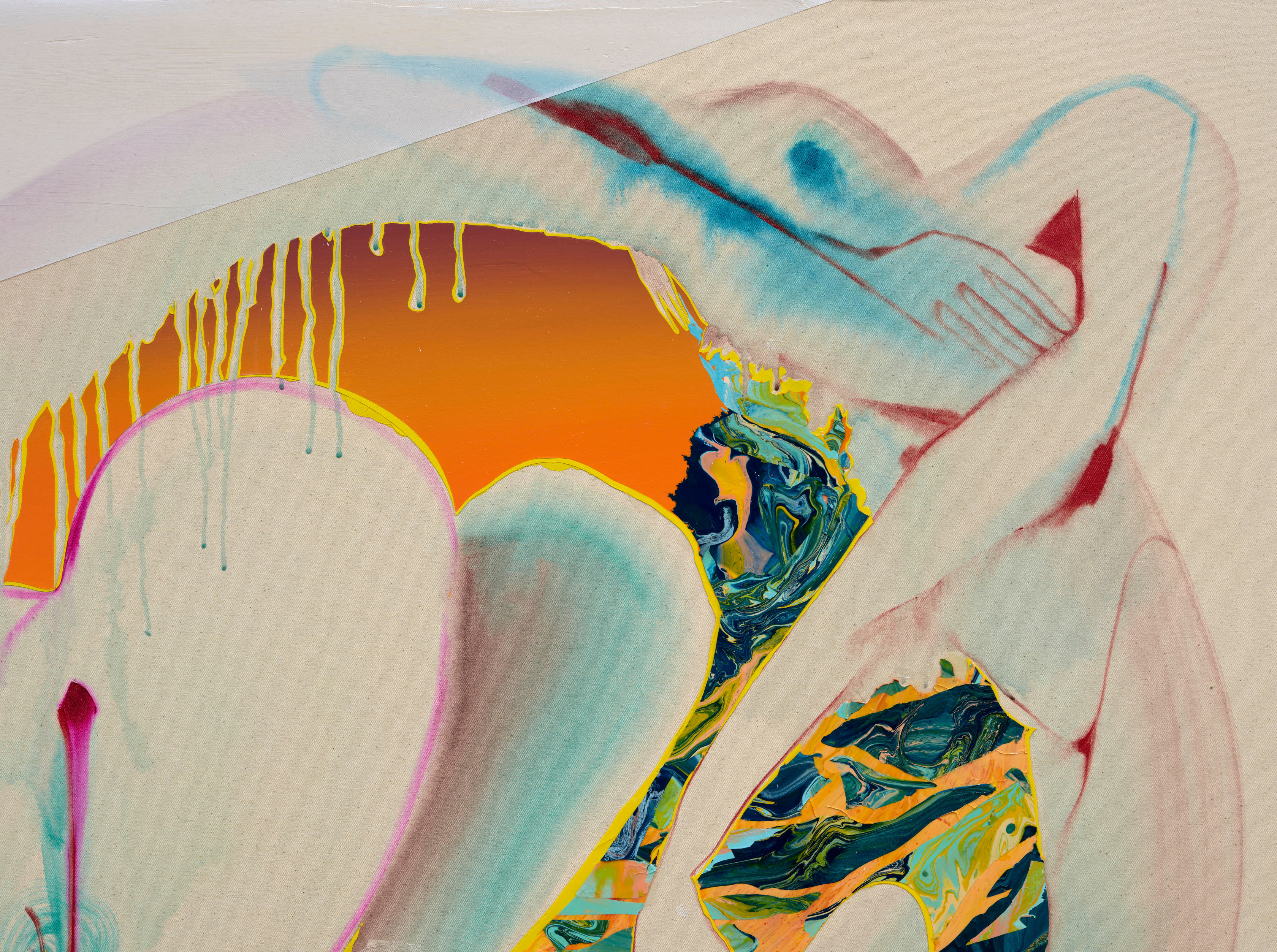 Christina Quarles Eddy2024 - 2025 Acrylic on canvas 177.8 x 330.2 cm 70 x 130 in