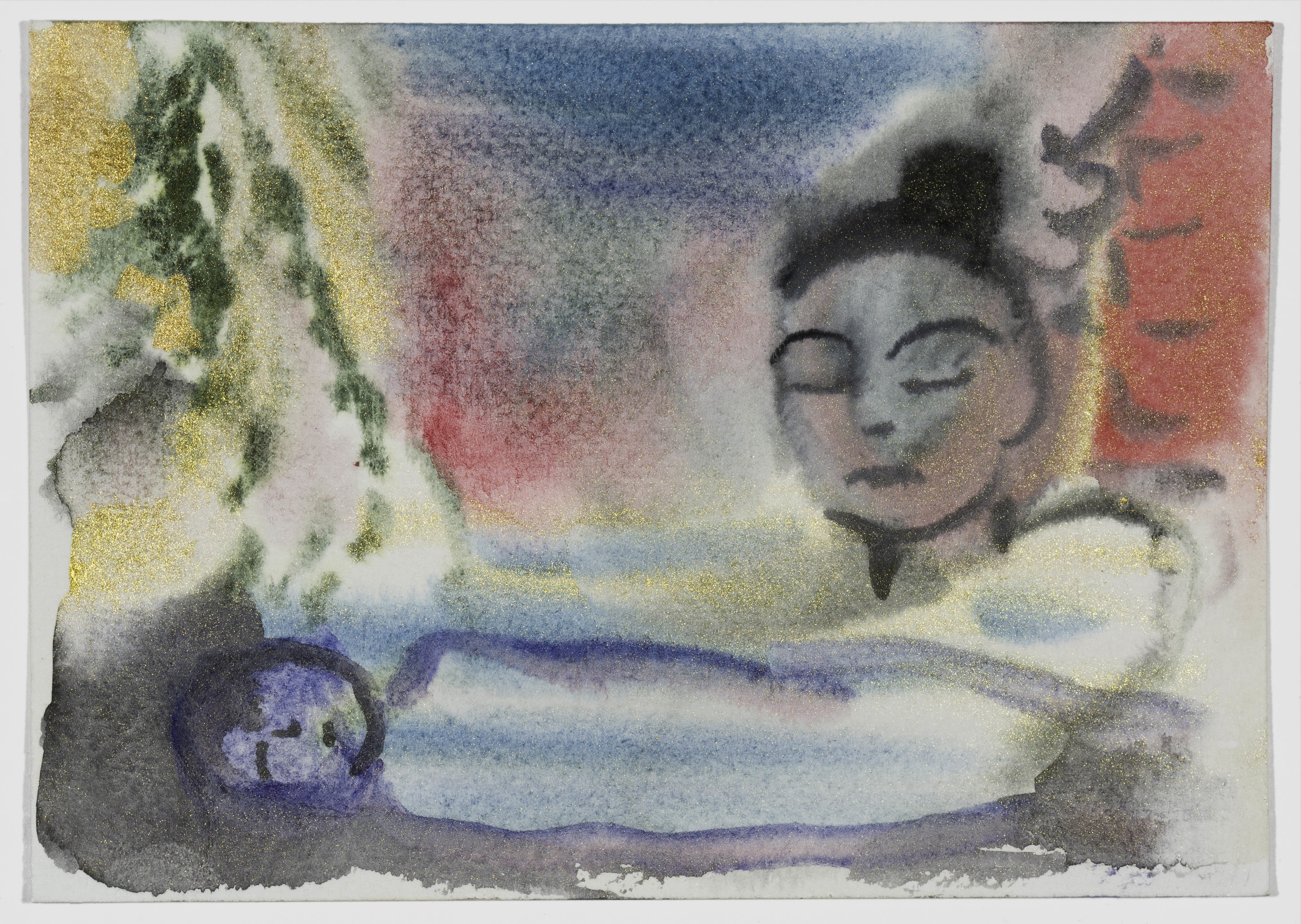 Sophie von Hellermann Spring Griefs2021 Watercolour on paper 10 x 15 cm 4 x 5 7/8 in