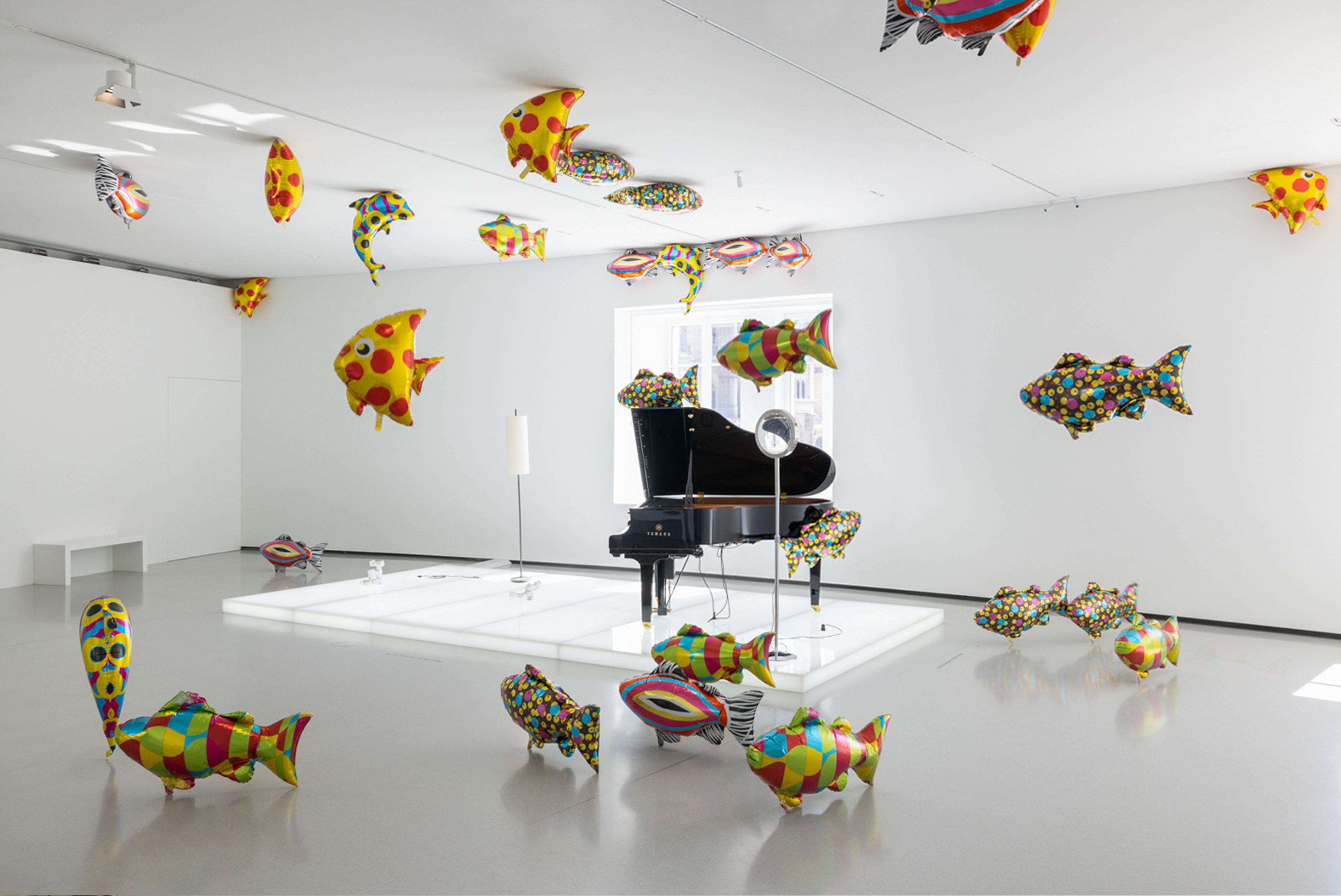 Philippe Parreno My Room Is Another Fish Bowl2022 Helium-filled Mylar balloons Dimensions variable
