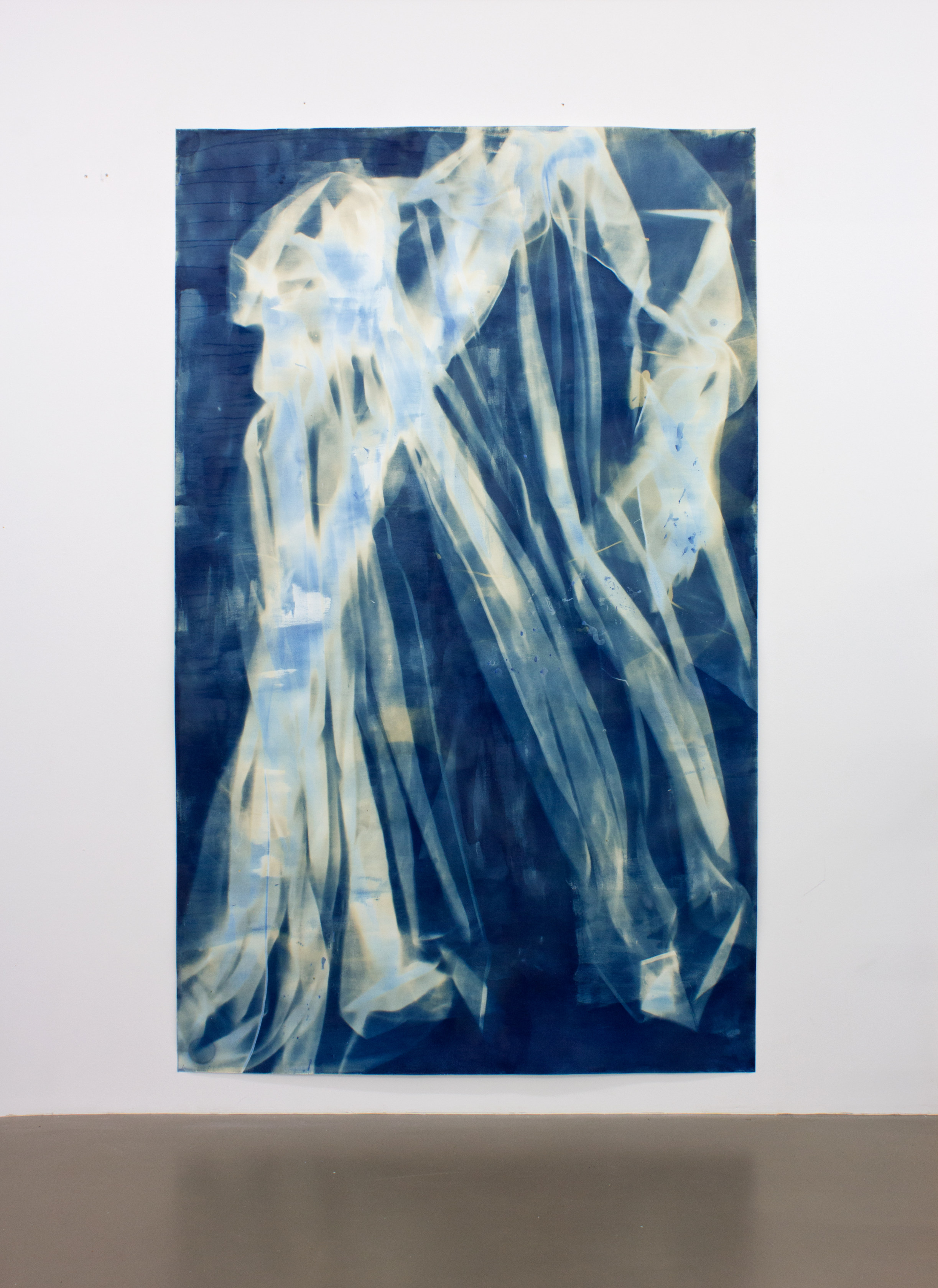 Ulla von Brandenburg, Vorhang Blau 16, 2019
