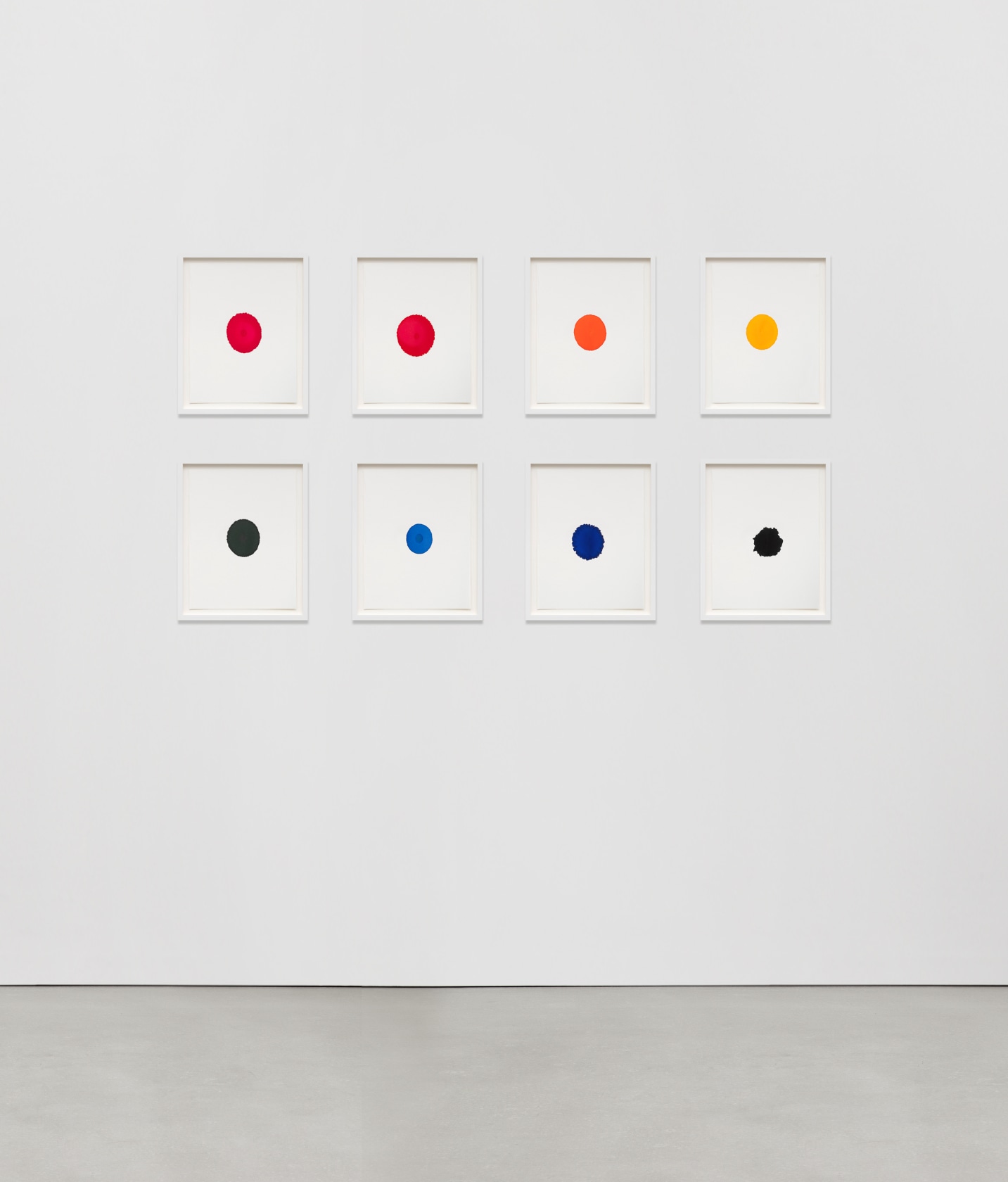 Ceal Floyer, Ink On Paper (Set Of 8), 2023