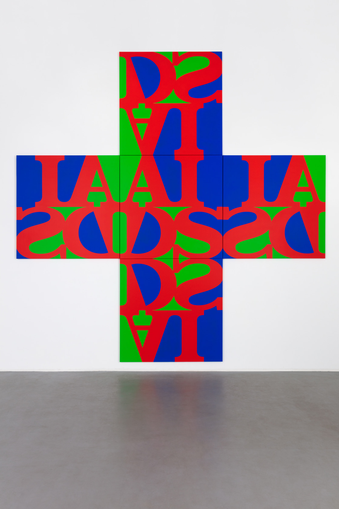 General Idea, AIDS Cross (Cadmium Red Light), 1991/2021
