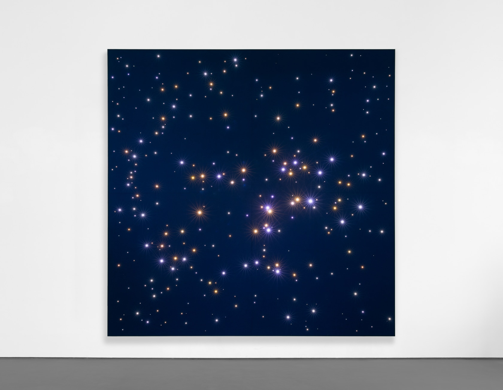 Angela Bulloch, Night Sky: Monoceros to Bellatrix Blue, 2025