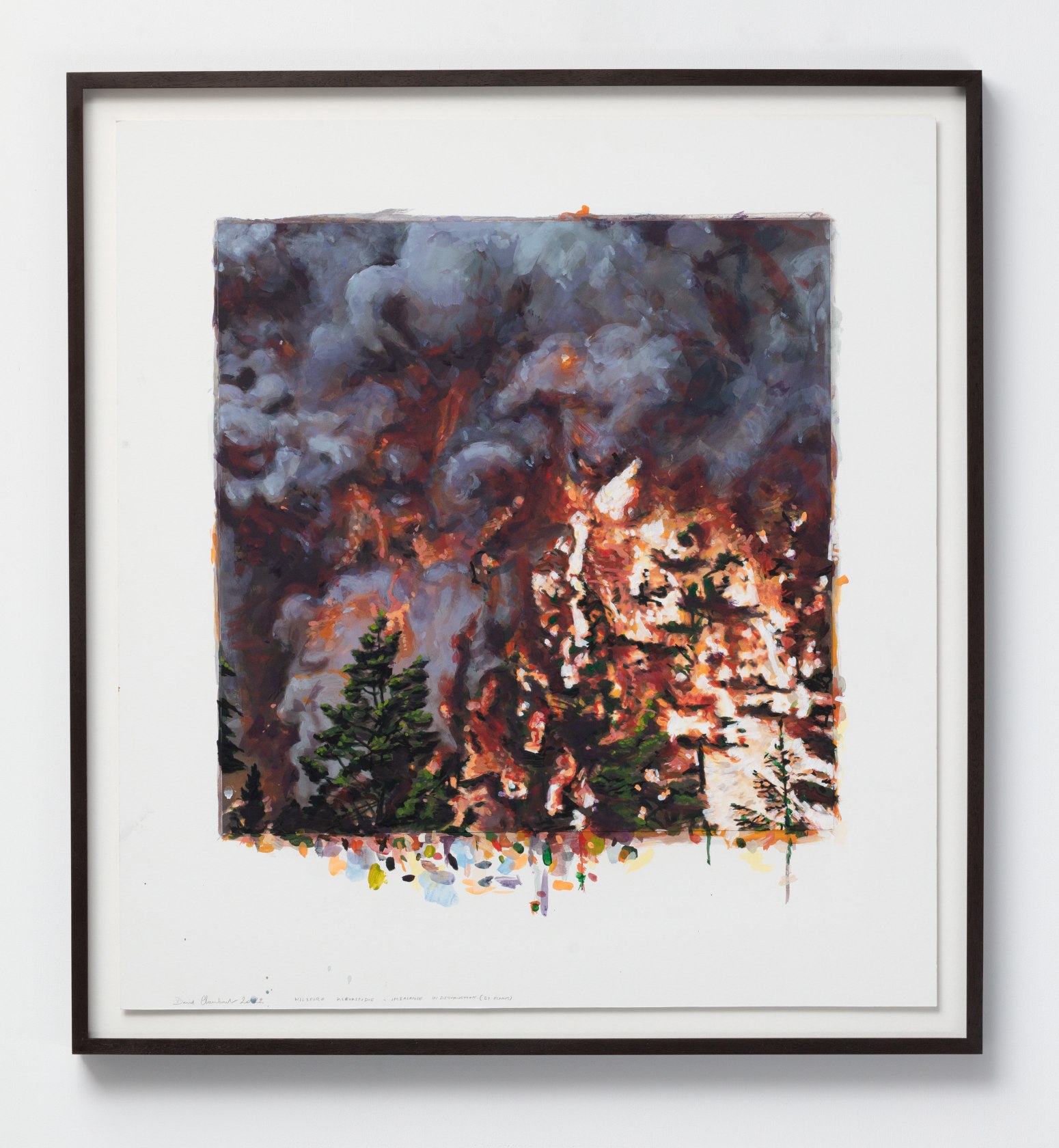 David Claerbout, Wildfire (Kleurstudie. Imbalance in Destruction), 2022