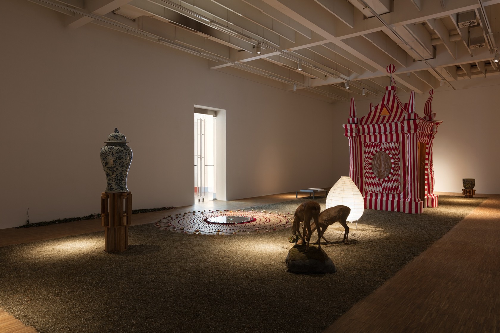 Exhibition view, AA Bronson's The Garden of Earthy Delights, Kunstverein Salzburg, 2015 © Andrea Rossetti