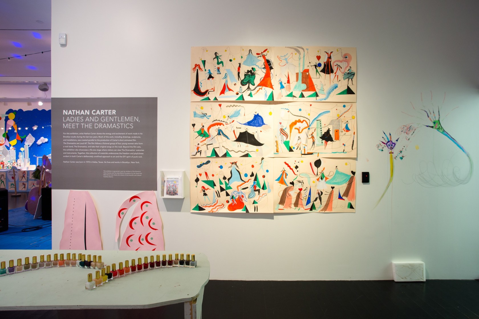 Exhibition view, Ladies and Gentlemen, Meet the Dramatics, Museum of Contemporary Art, Denver, 2016 © MCA Denver