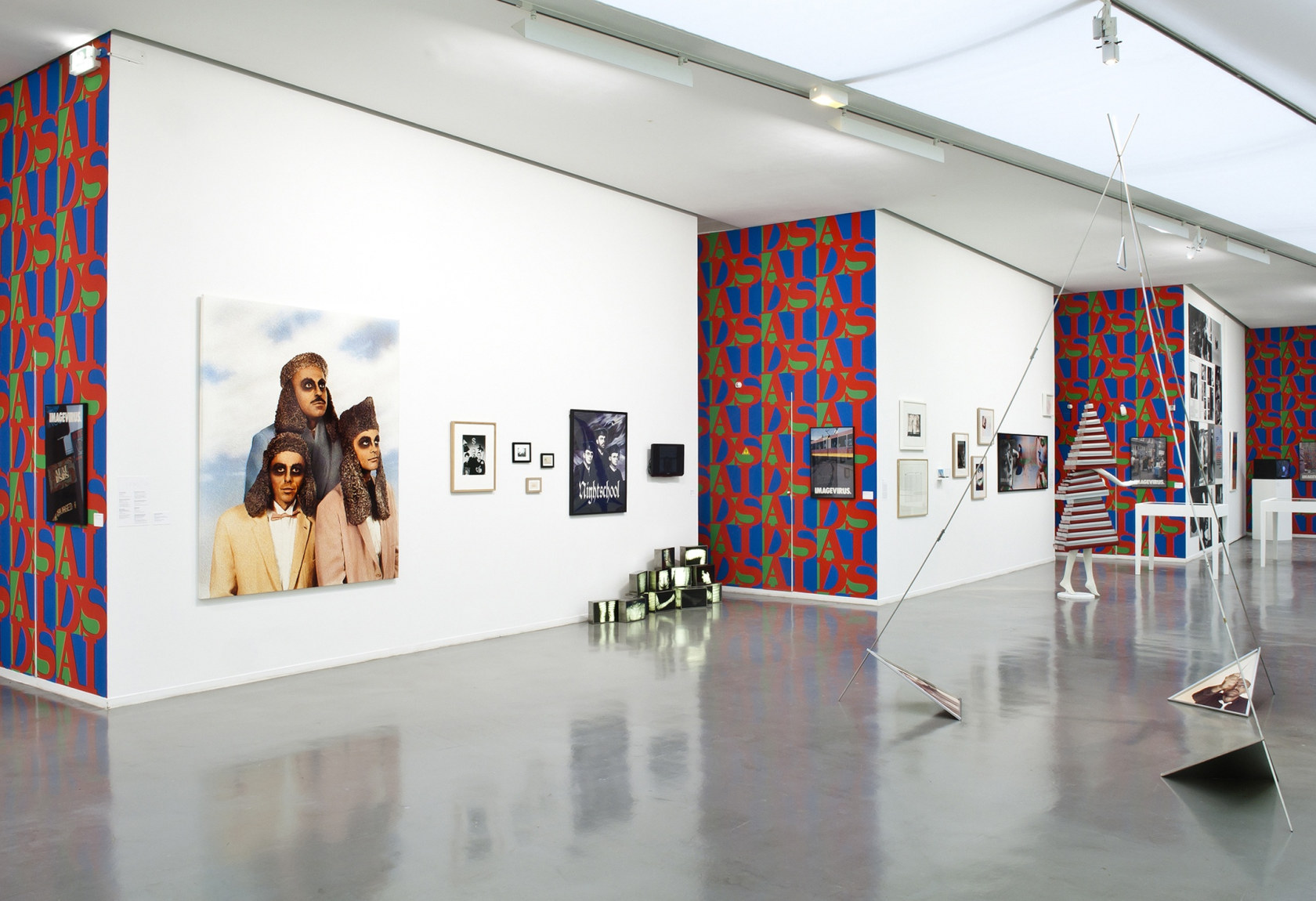 Exhibition View Haute Culture: General Idea - A Retrospective, 1969-1994, Musée d'Art Moderne de le Ville de Paris /ARC, Paris,...