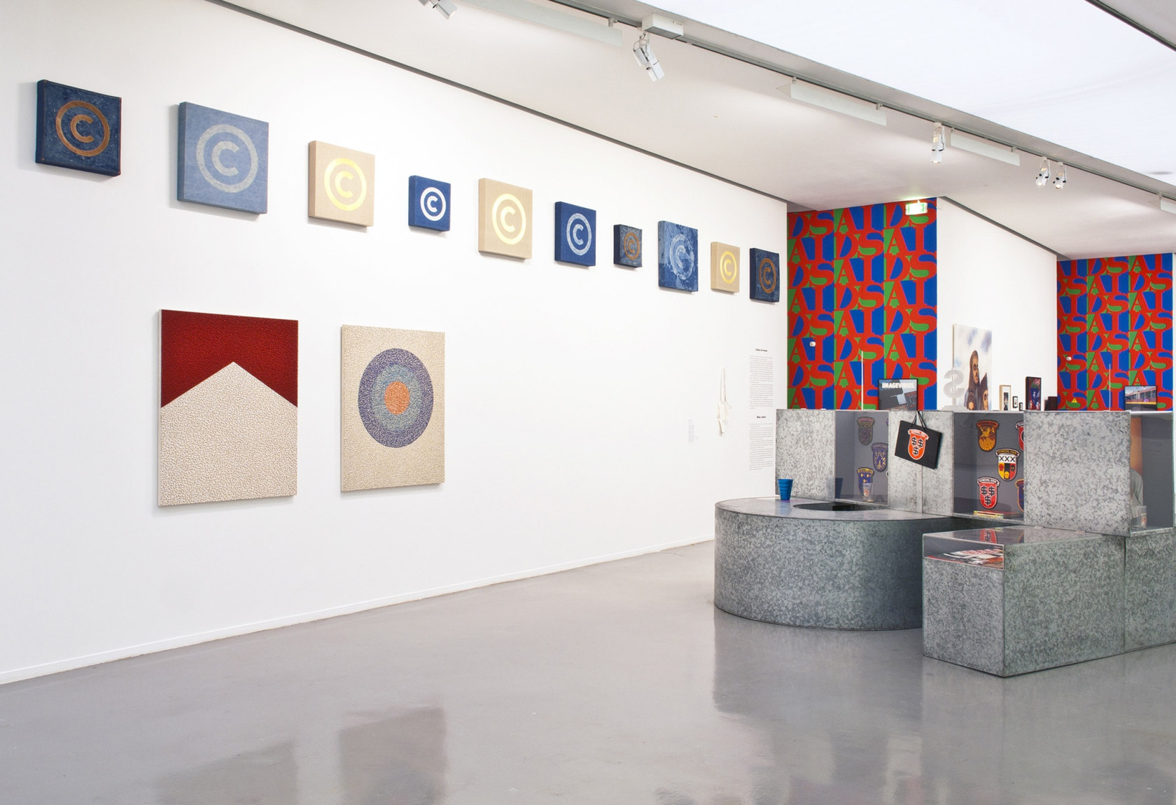 Exhibition View Haute Culture: General Idea - A Retrospective, 1969-1994, Musée d'Art Moderne de le Ville de Paris /ARC, Paris,...