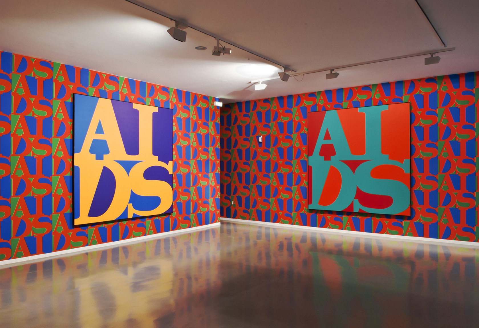 Exhibition View Haute Culture: General Idea - A Retrospective, 1969-1994, Musée d'Art Moderne de le Ville de Paris /ARC, Paris,...