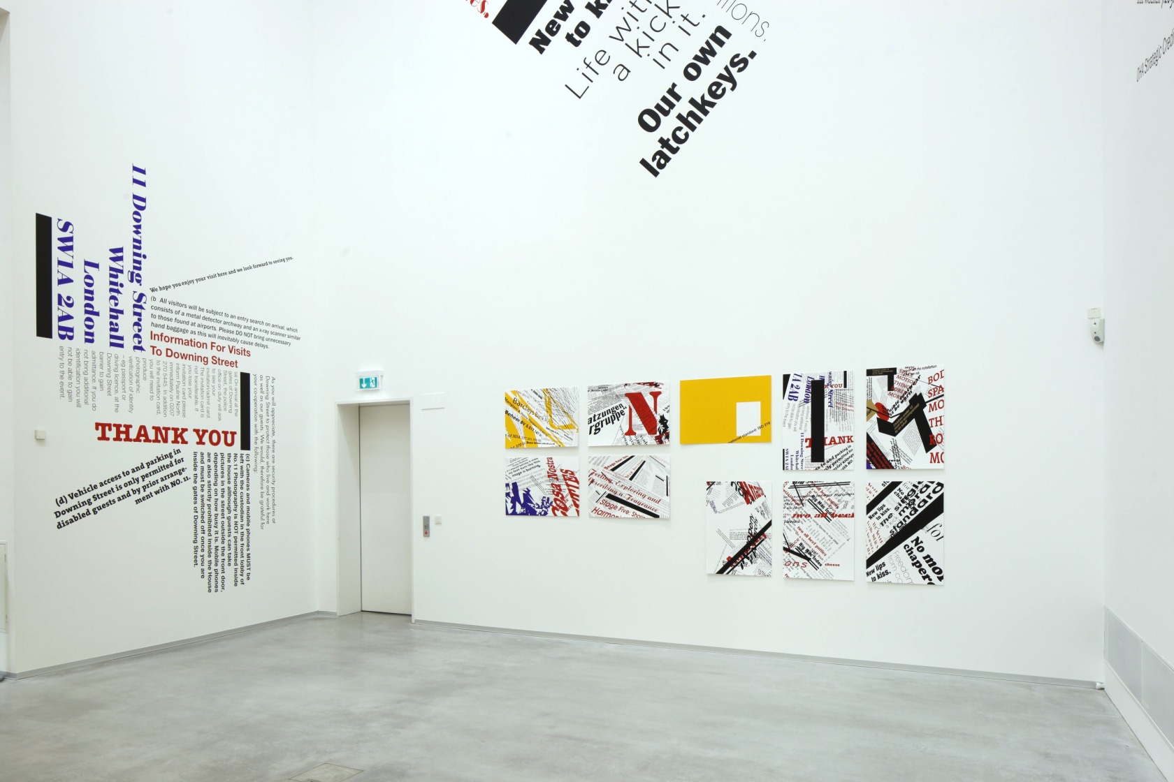 11 Downing Street, 2011 (left) Rules Series Prints, 2012 (right) The Seven Deadly Whims, 1994 (detail; top) Photo © Carsten...