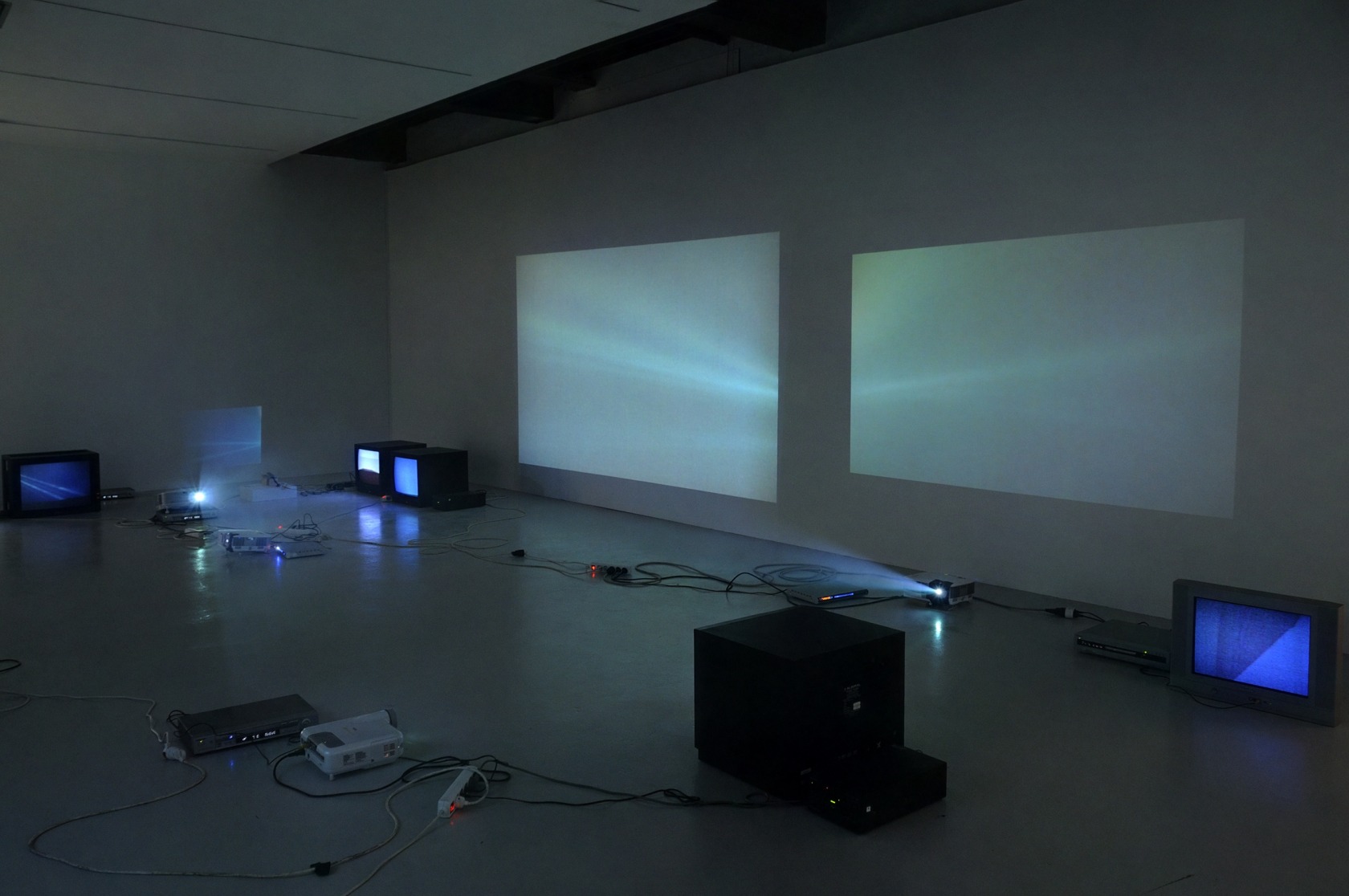 Exhibition view 2 white flashes every 10 seconds, 2011 Le Quartier, Centre d'Art Contemporain de Quimper Photo © Ann Veronica...