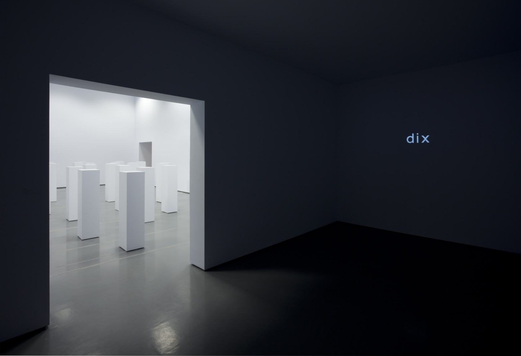 Things, 2009 (left) 25 audio CDs, 25 CD players, amplifiers, cables, 50 speakers, wood The tracks played are looped in...