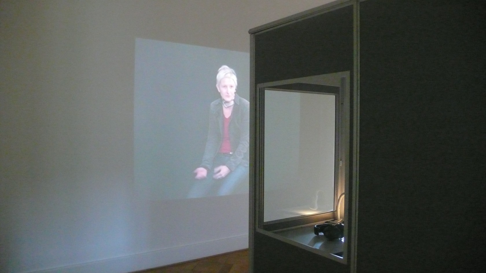 Interpreters, 2008 (detail; right) Video projection, sound Duration 08:00 min Photo © Fred Dott